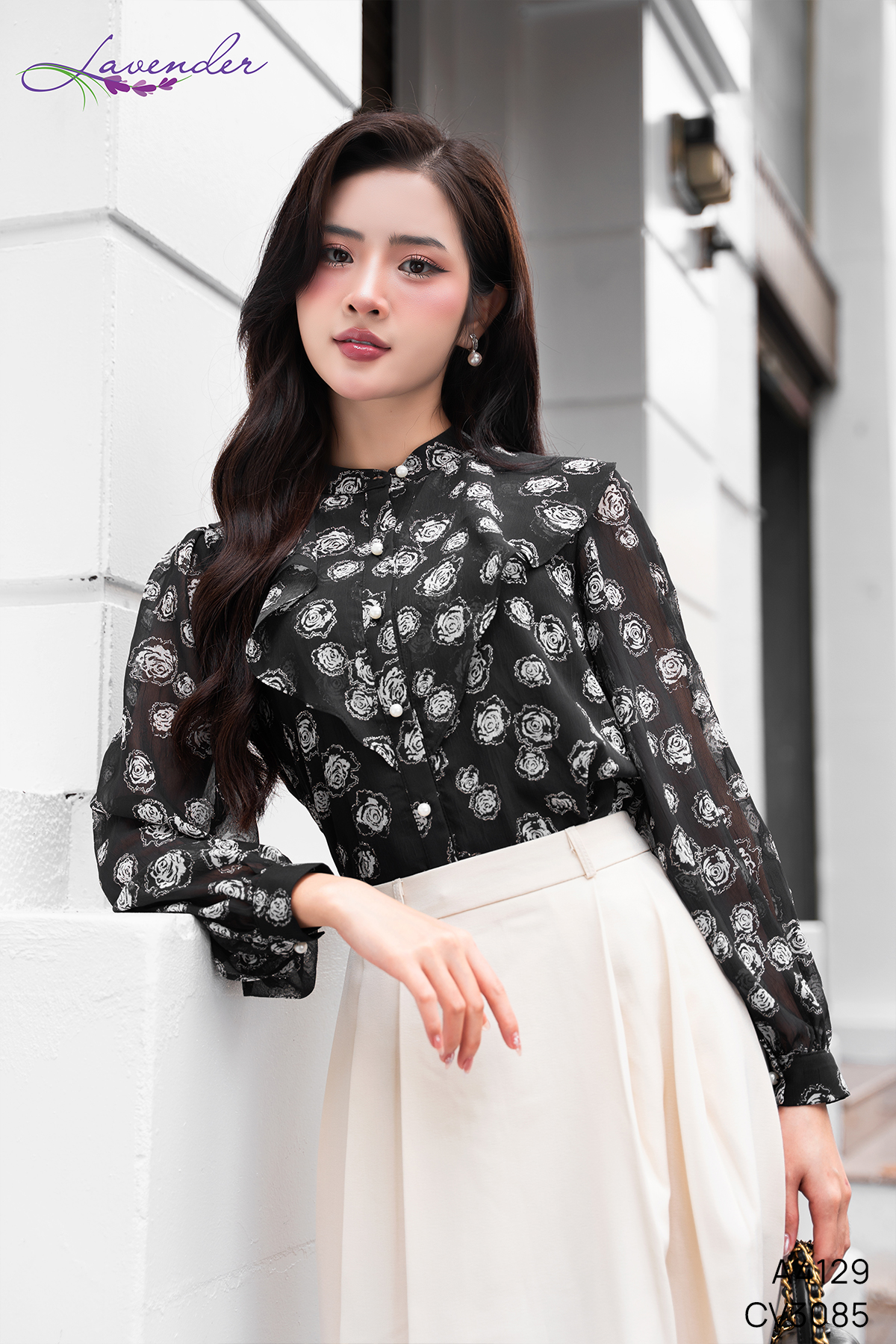 Áo sơ mi kt họa tiết hoa 2 màu A4129_thumbnail_6