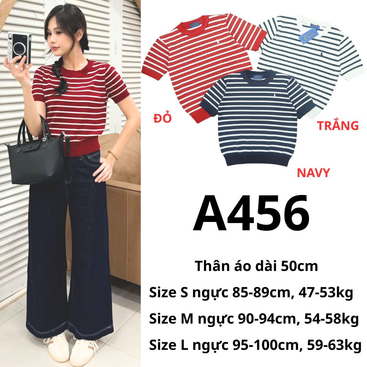 A456- ÁO LEN TAY NGẮN