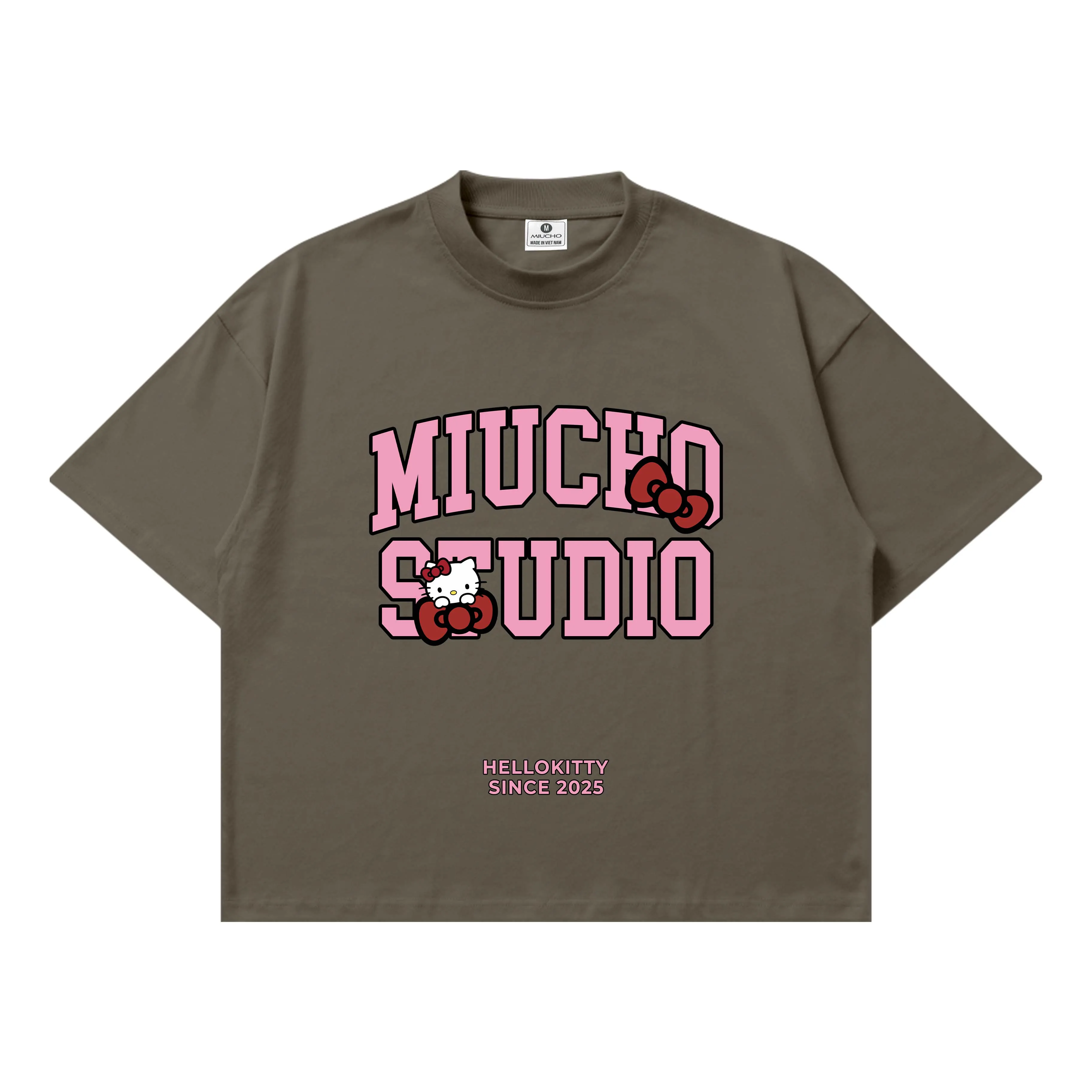 Áo thun boxy Miucho Studio chất vải thoáng mát mềm mại in chữ local brand hình Kitty nhiều màu 2803_thumbnail_19