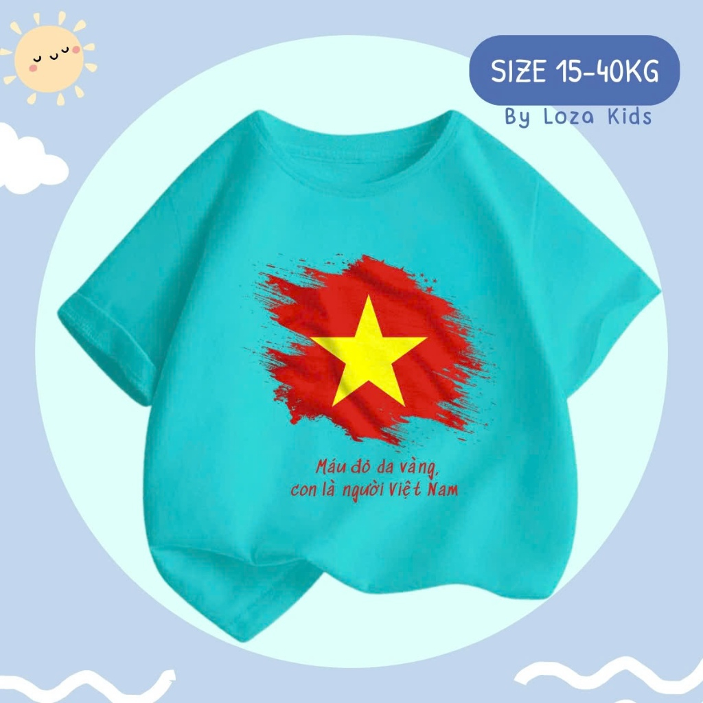 Áo phông in hình Cờ đỏ sao vàng Việt Nam - Loza Kids AT00VN_thumbnail_3