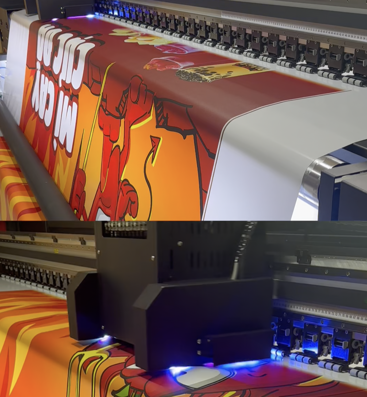 Decan trong in uv không cán 