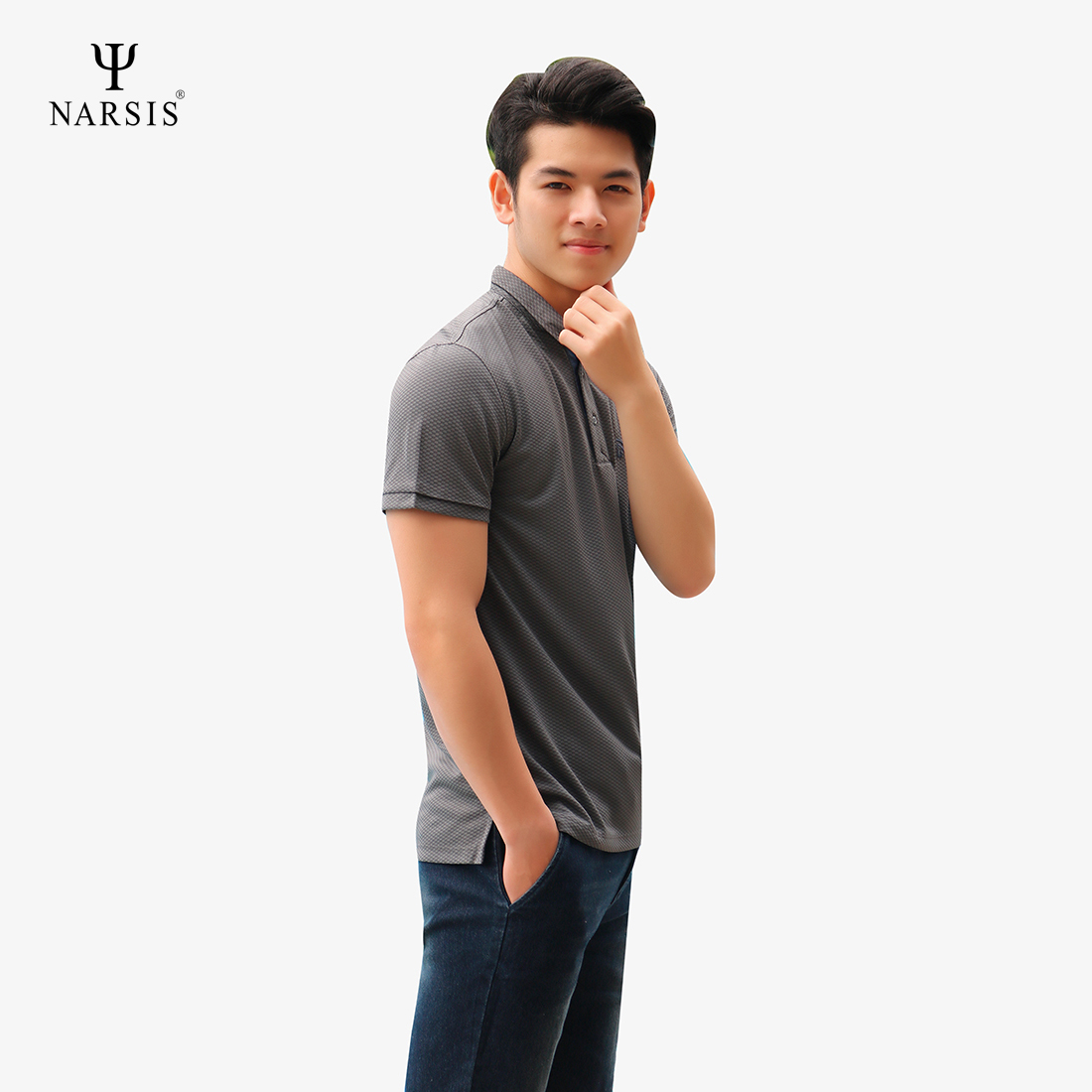 ÁO NAM NARSIS D8096 NARSIS CHẤT LIỆU THOÁNG MÁT, DỄ CHỊU, THOẢI MÁI CẢ NGÀY, DỄ VẬN ĐỘNG_thumbnail_1