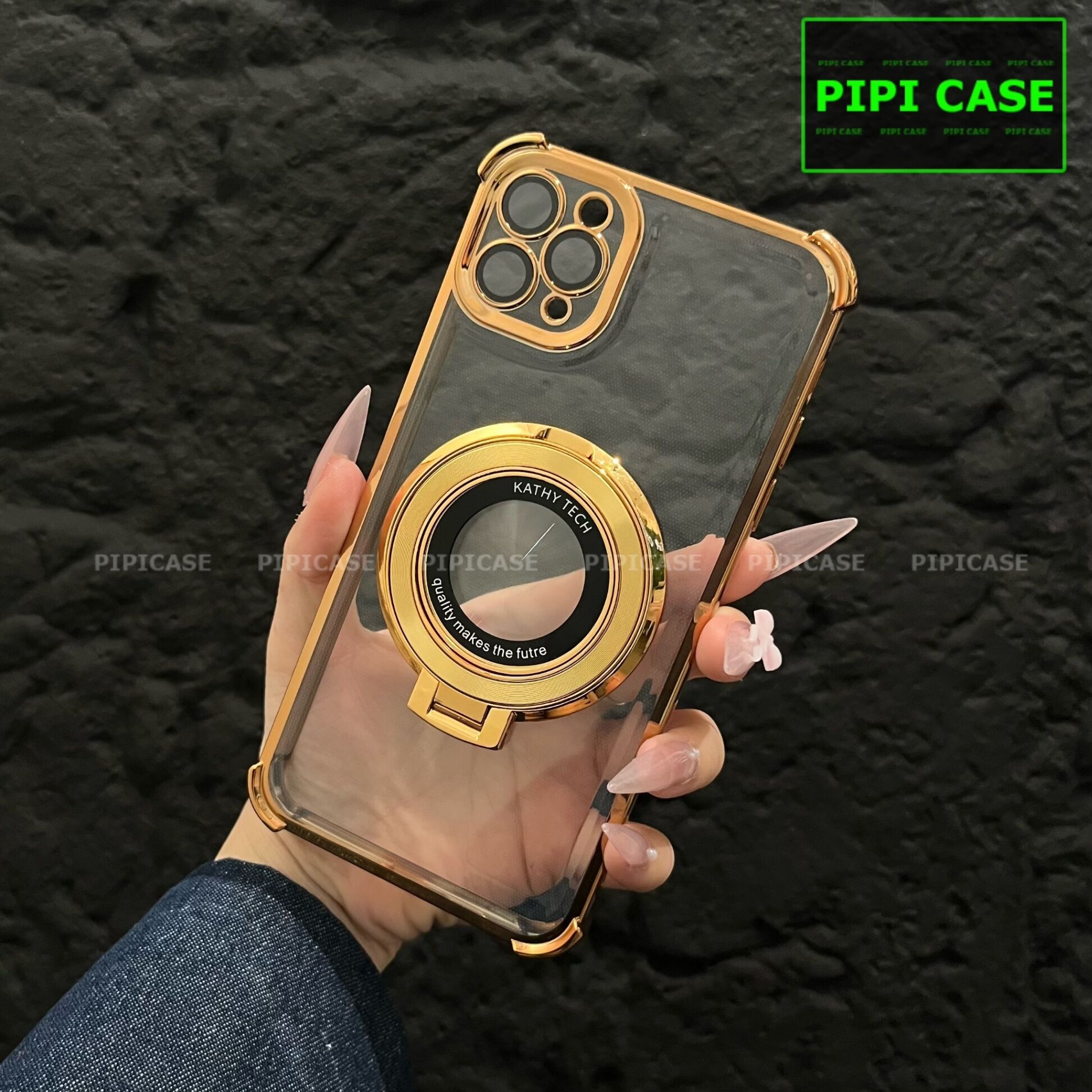 Ốp Lưng iPhone 11 Pro - Ven - Vàng