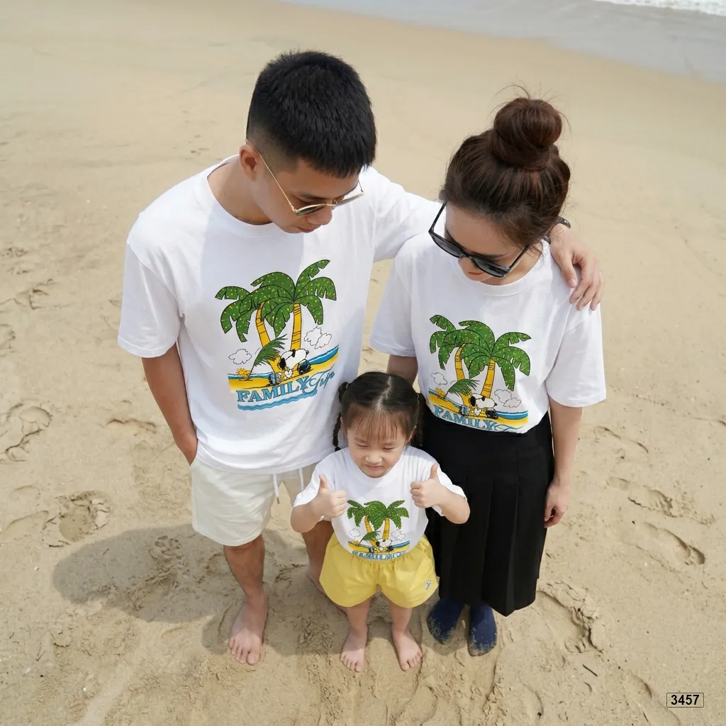 Áo thun form rộng bé và gia đình mùa hè Kado 3456_thumbnail_4