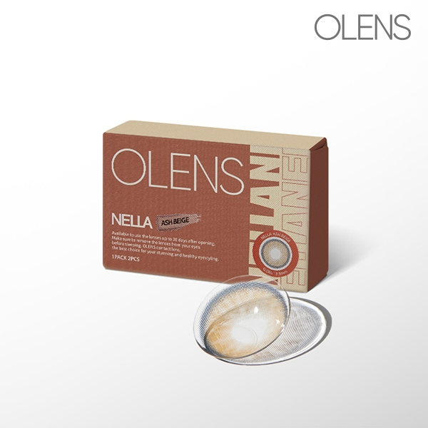 OLENS Official Nella 1Month Ash Beige 2P Contact Lens_thumbnail_4