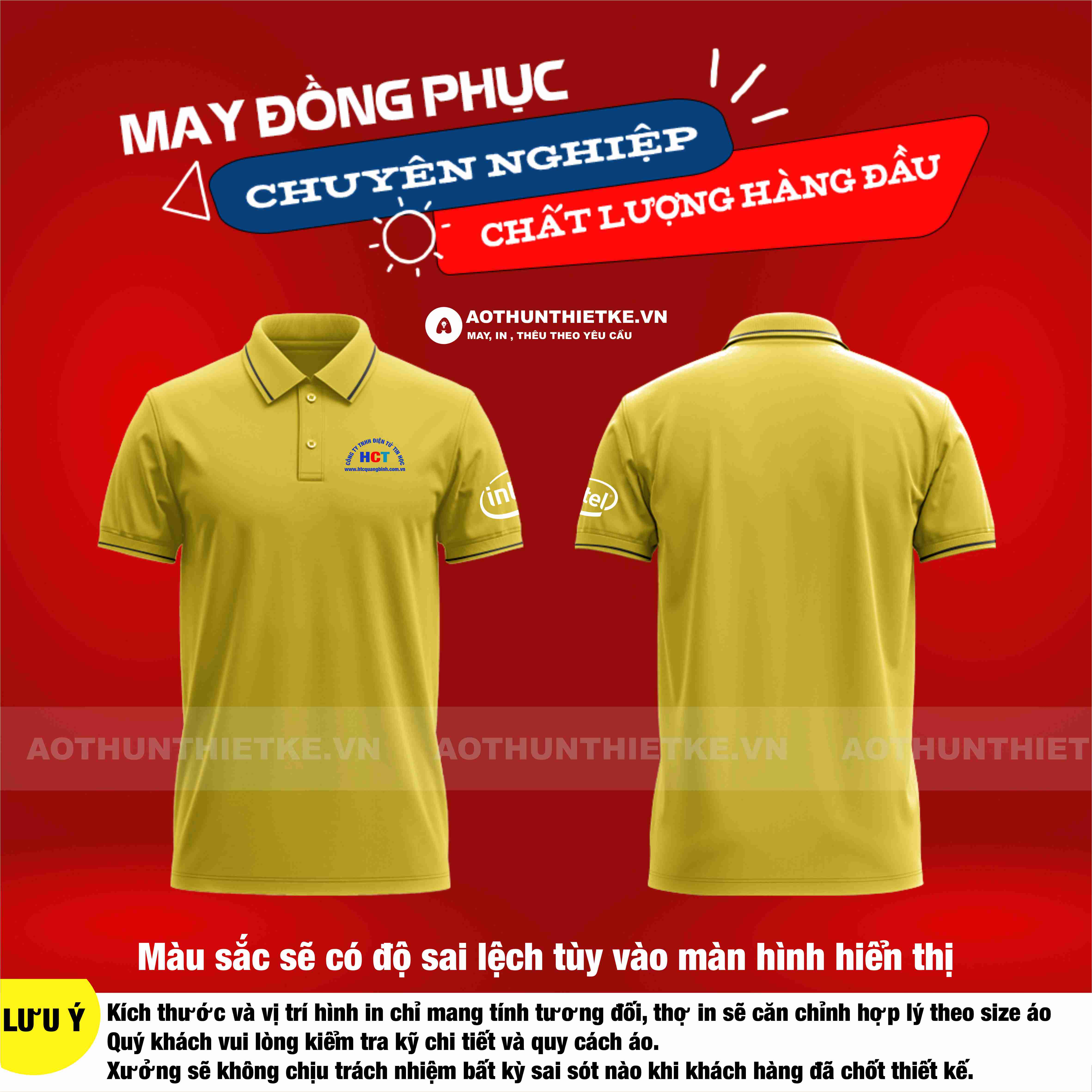 Áo Đồng Phục Công Ty TNHH Điện Tử Tin Học HCT