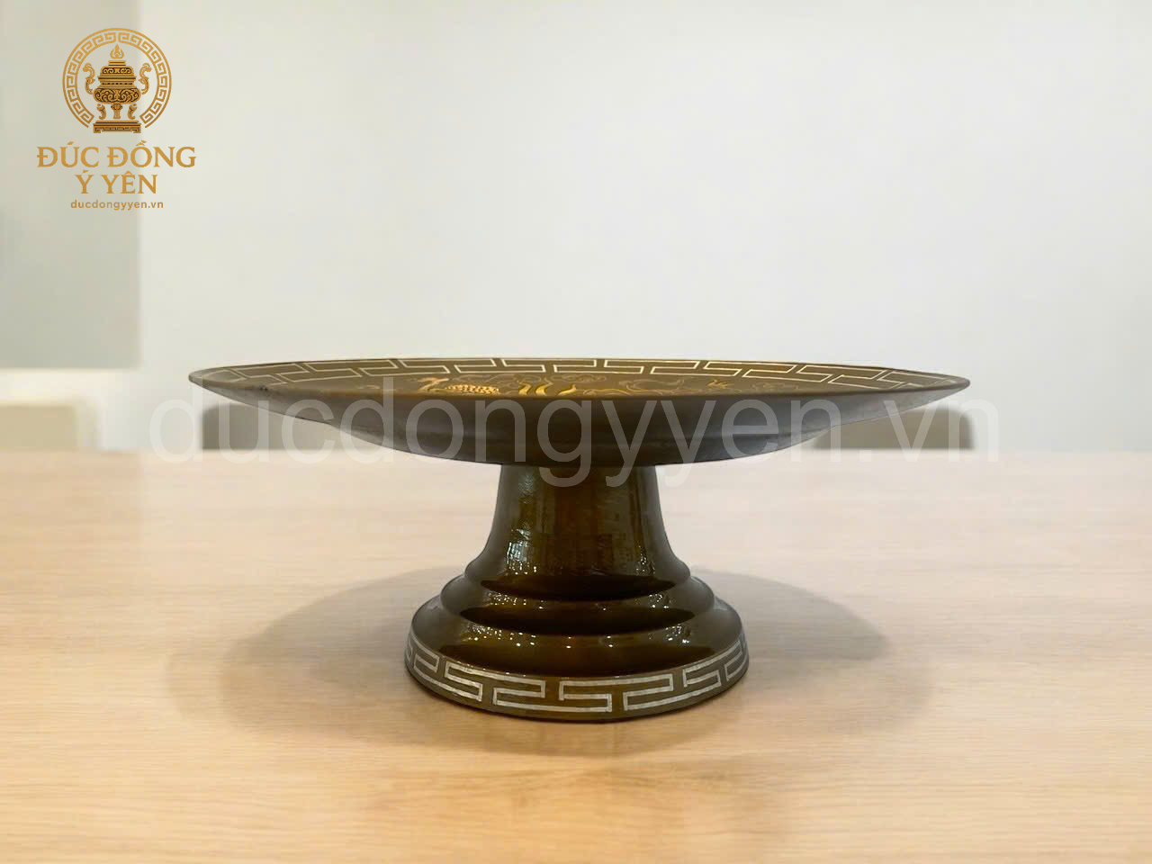 Mâm bồng đúc đồng đỏ khảm tam khí _thumbnail_4