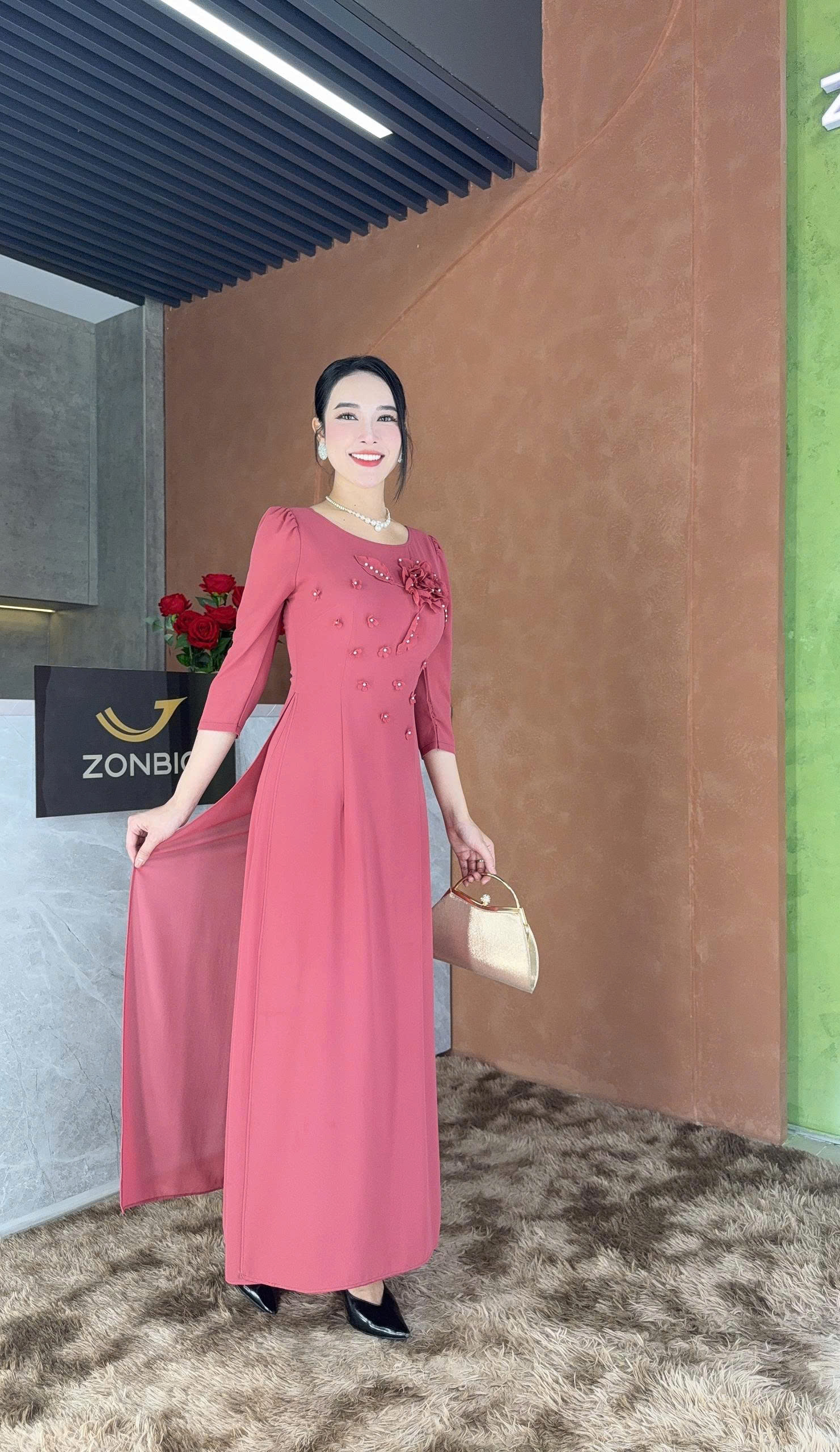 Đầm giả áo dài -Y1576 - Thương hiệu Zonbig_thumbnail_5