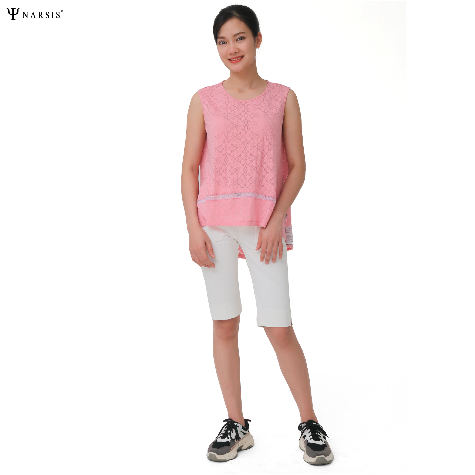 ÁO BA LỖ NỮ - HỒNG L9051 NARSIS CHẤT LIỆU THOÁNG MÁT, DỄ CHỊU, THOẢI MÁI CẢ NGÀY, DỄ VẬN ĐỘNG