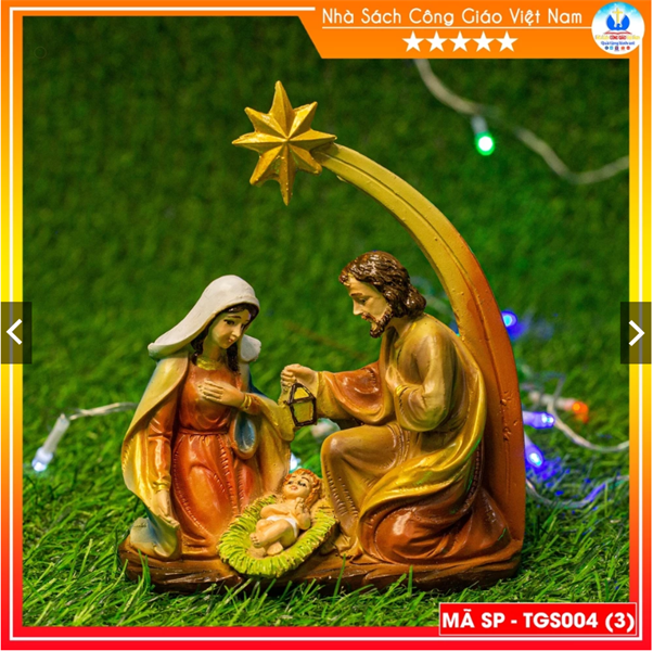 Bộ tượng Noel Ngôi Sao Giáng Sinh 15cm ✔