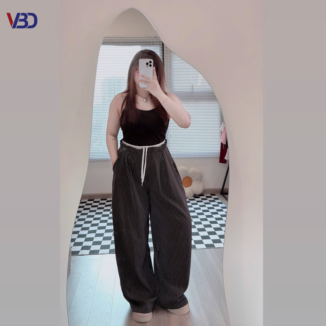 Quần dài sọc form rộng kiểu bigisize QD028 dành cho nàng béo mập từ 55-95kg_thumbnail_3