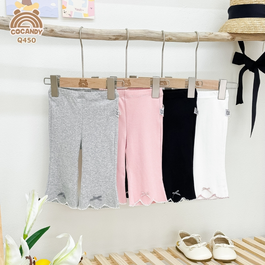 Quần legging lửng ĐEN ống loe phối nơ nhỏ_thumbnail_1