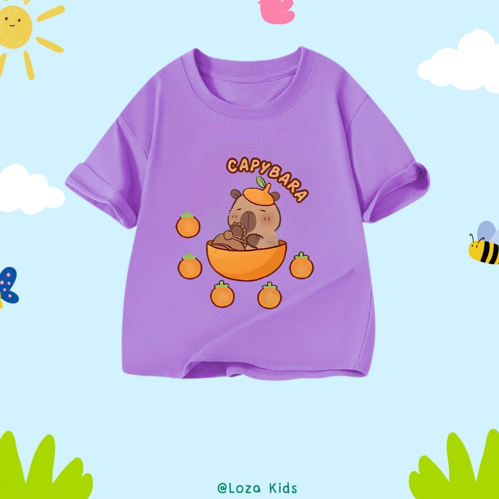 Áo phông cho bé in hình CapyBara nhiều mẫu - Loza Kids  AT024_thumbnail_14