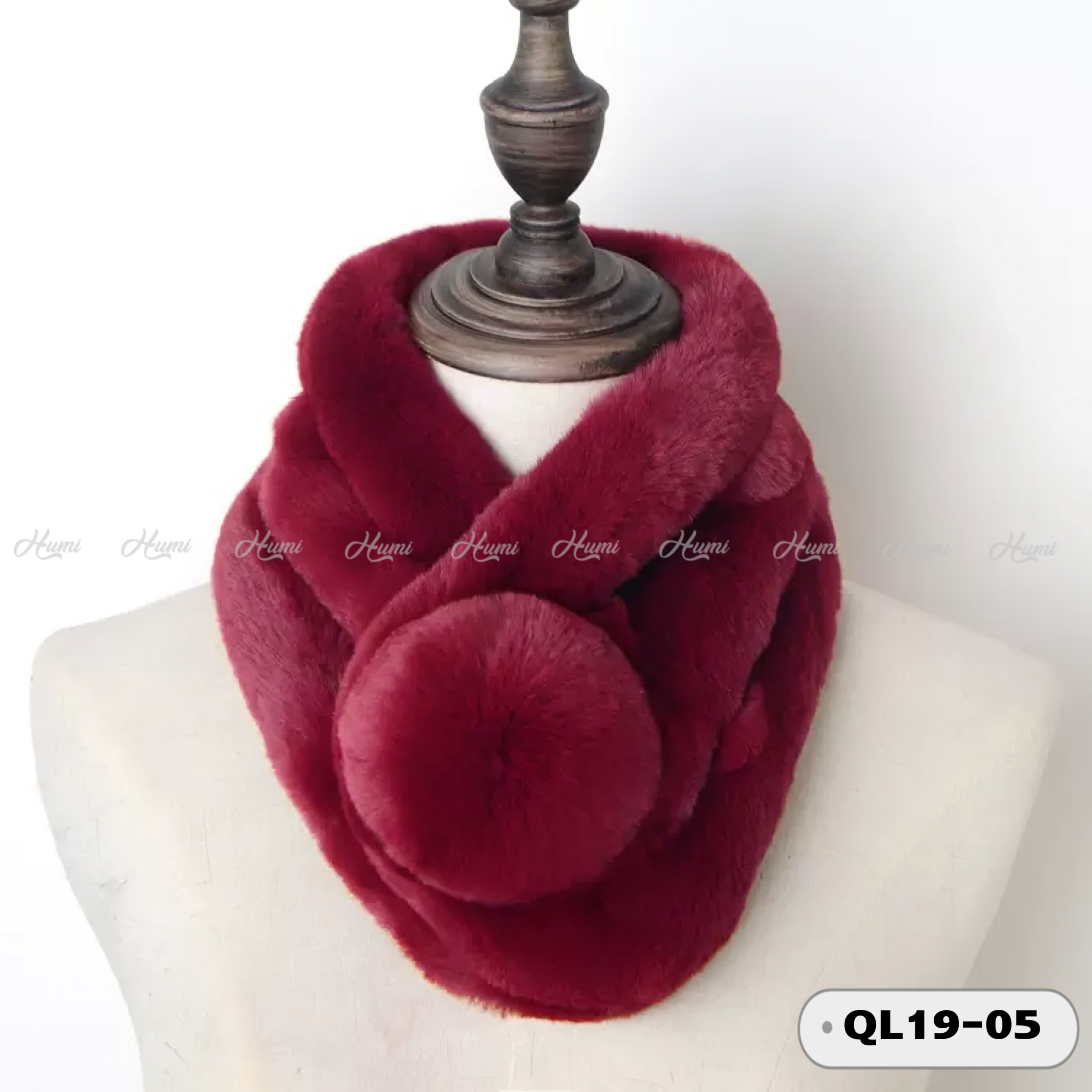 KHĂN QUẤN LÔNG (QL19-05 Đỏ đô)