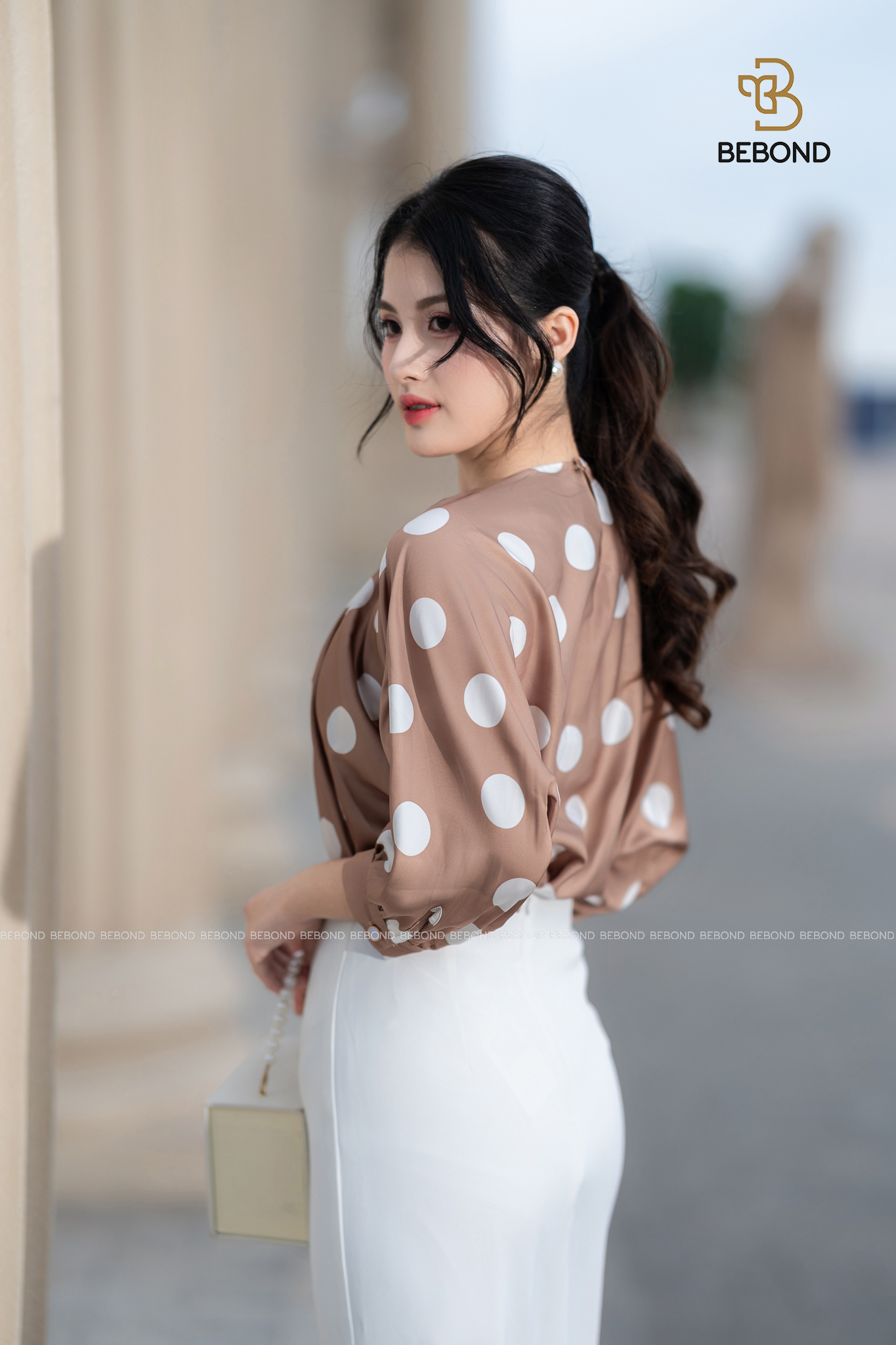 Set chấm bi MINERVA màu NÂU_thumbnail_4