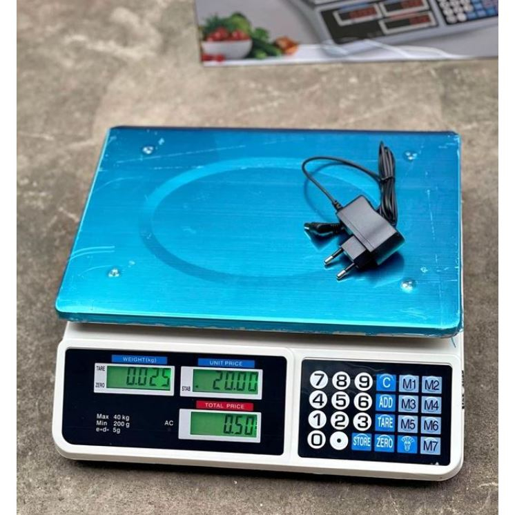Cân điện tử tính tiền tải trọng 40kg - Cân bán hàng chống nước cao cấp_thumbnail_0