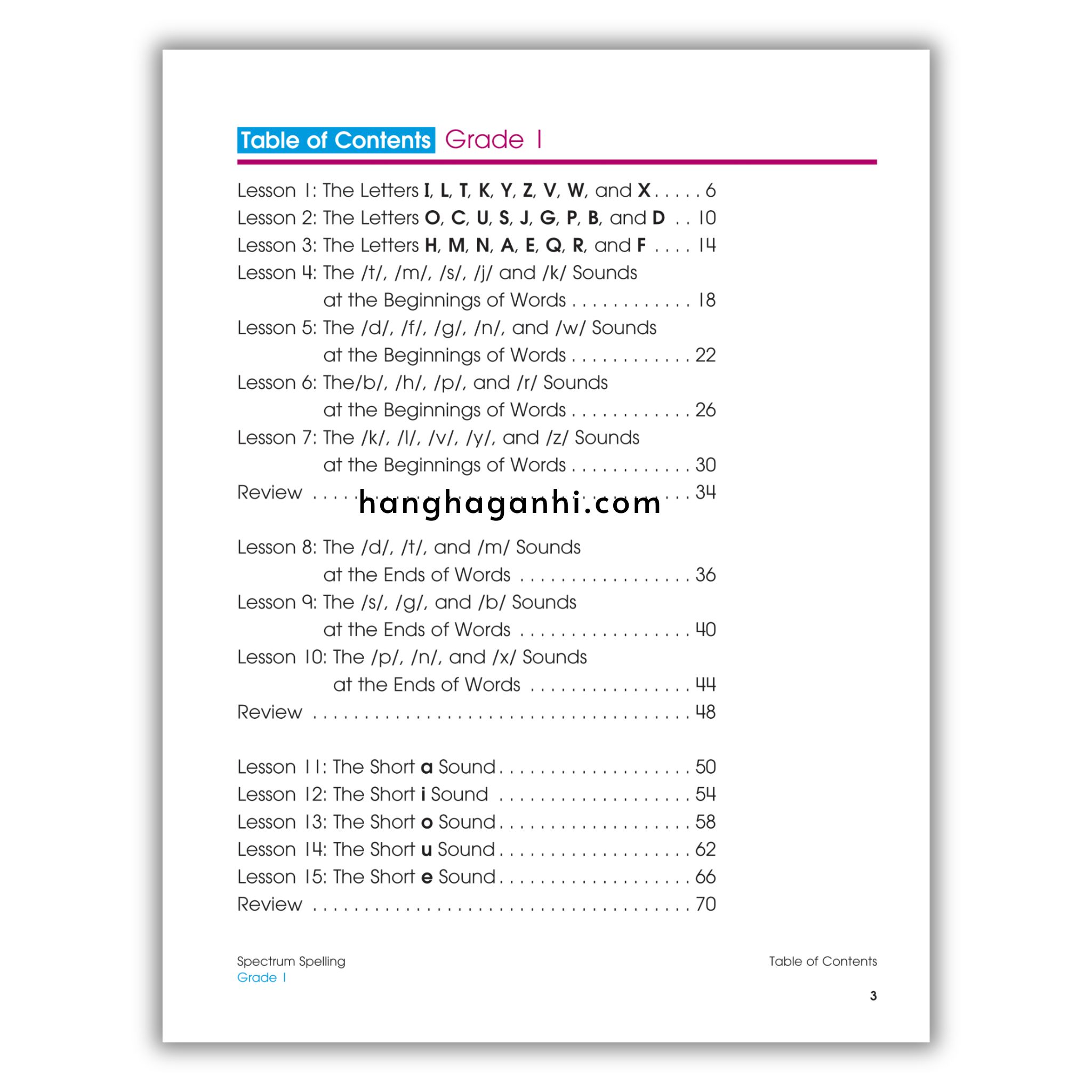 Sách Spectrum Spelling Workbook Grade 1_thumbnail_2