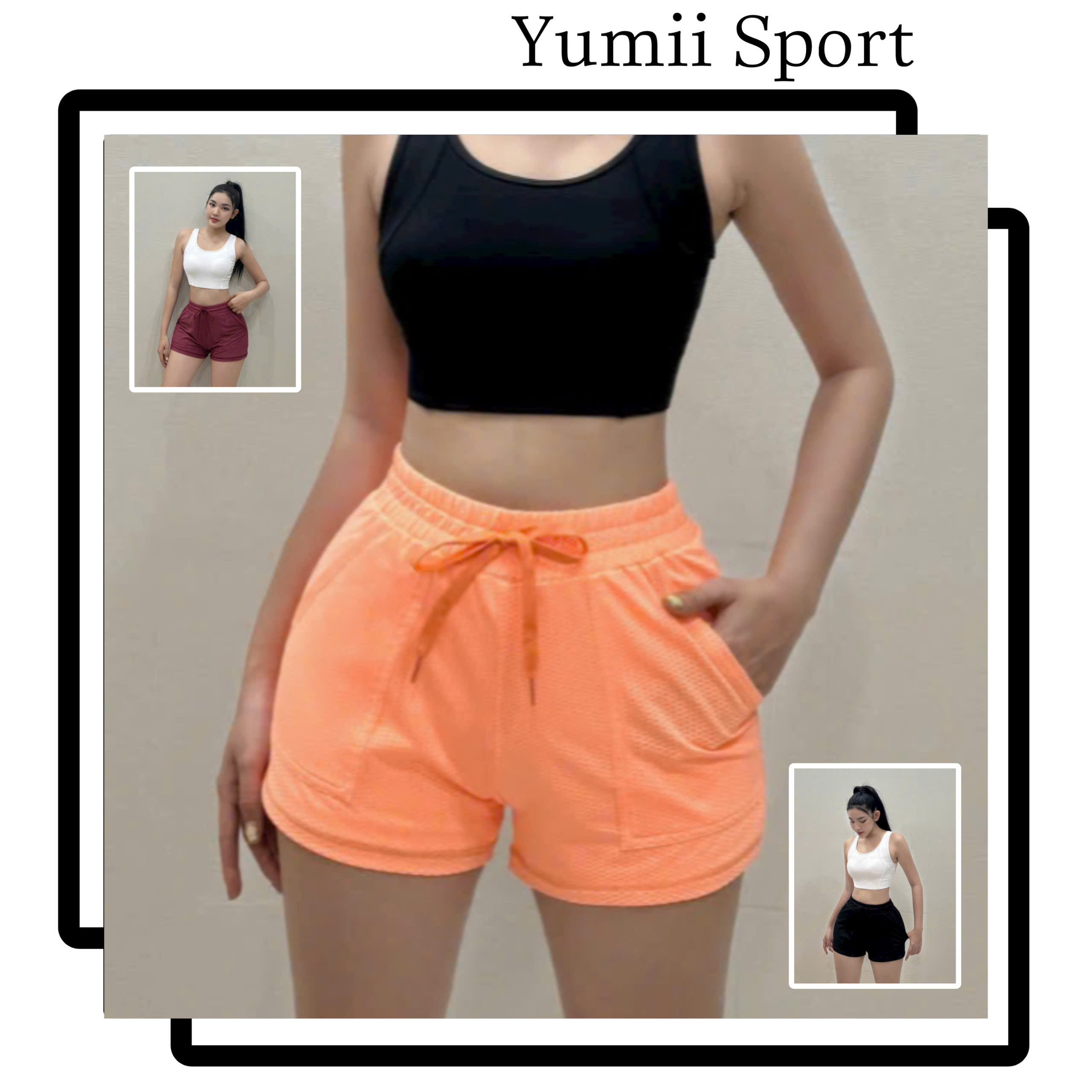 Quần Đùi Thể Thao Dáng Boxer 2 Lớp, Túi Vuông 2 Bên_thumbnail_3