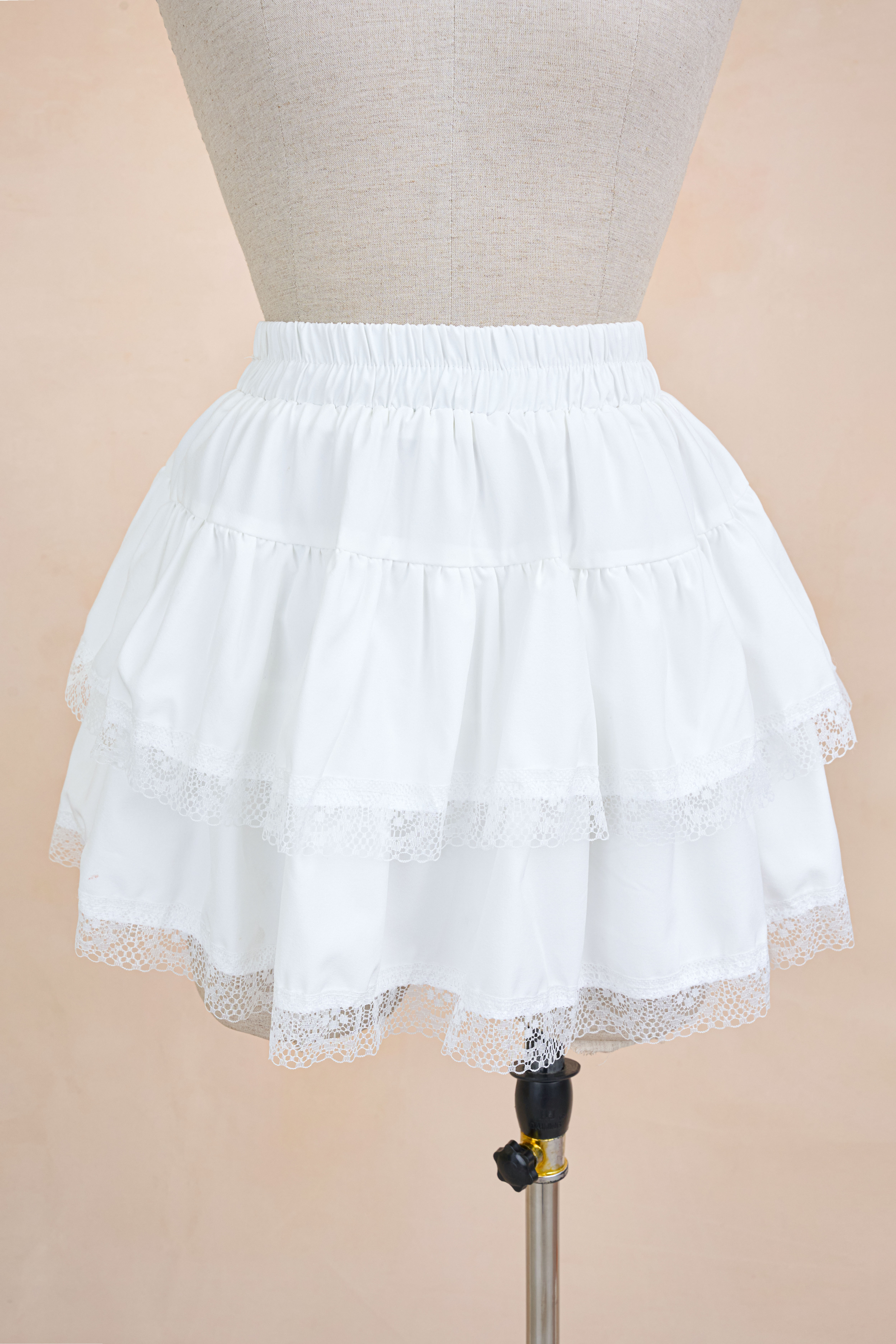 Chân Váy Xoè Thô Viền Ren QC