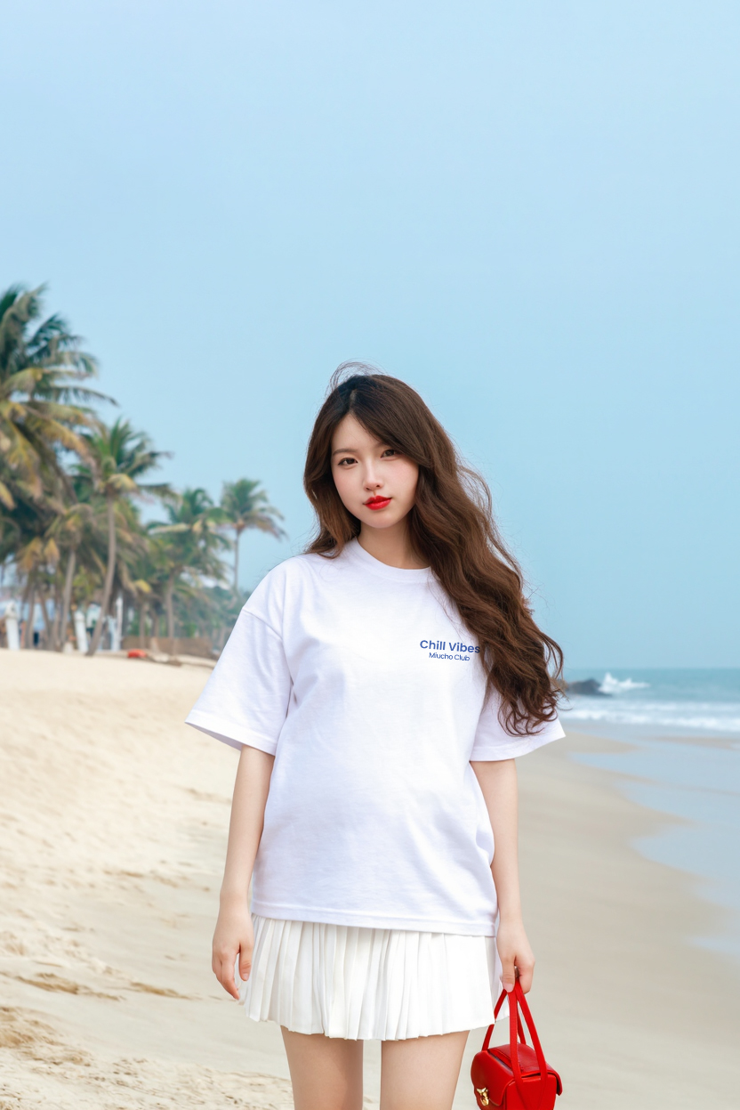 Áo thun boxy chill vibes 2104 Miucho cổ tròn vải cotton 2c 250gsm đứng form in mix_thumbnail_3