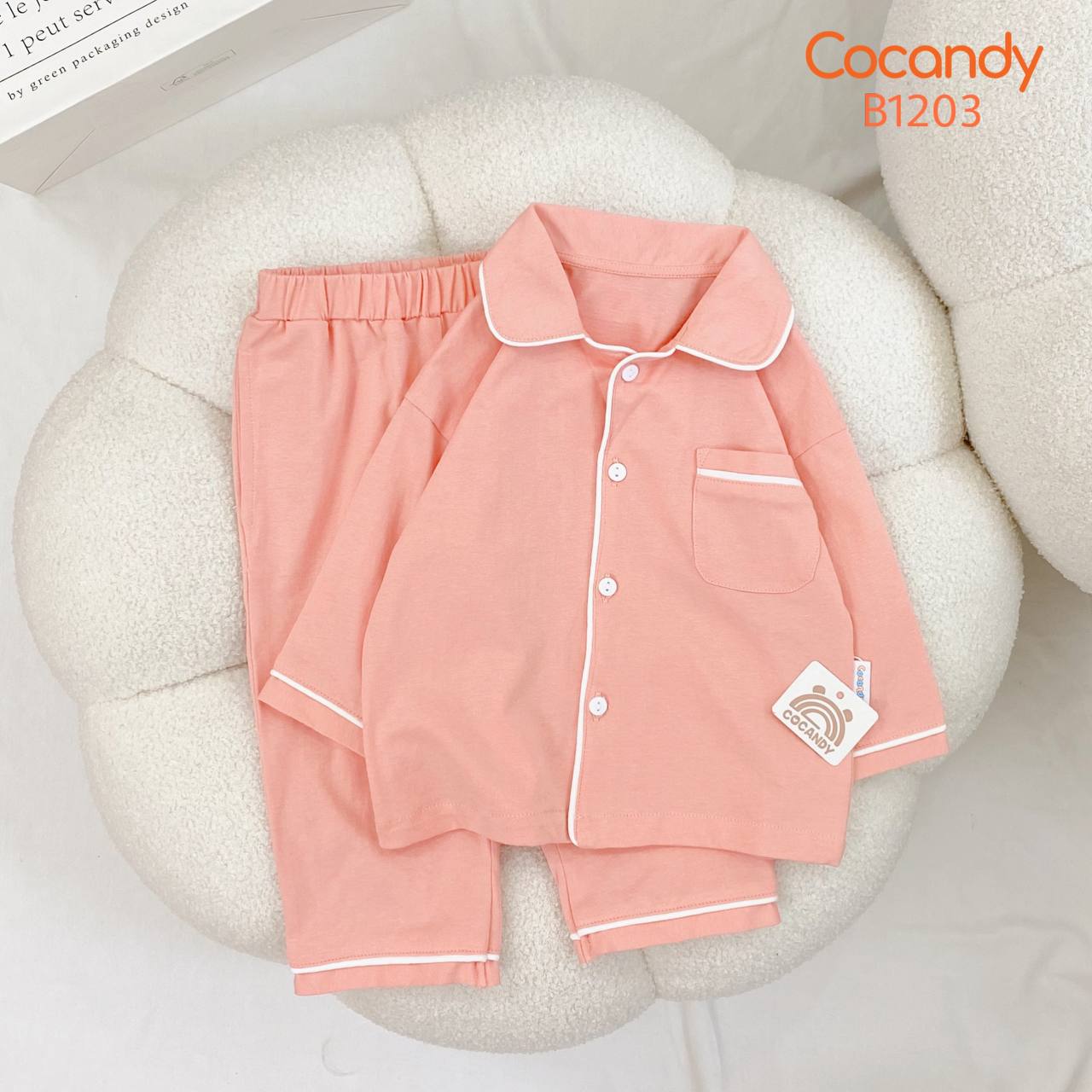 Bộ pijama dài HỒNG