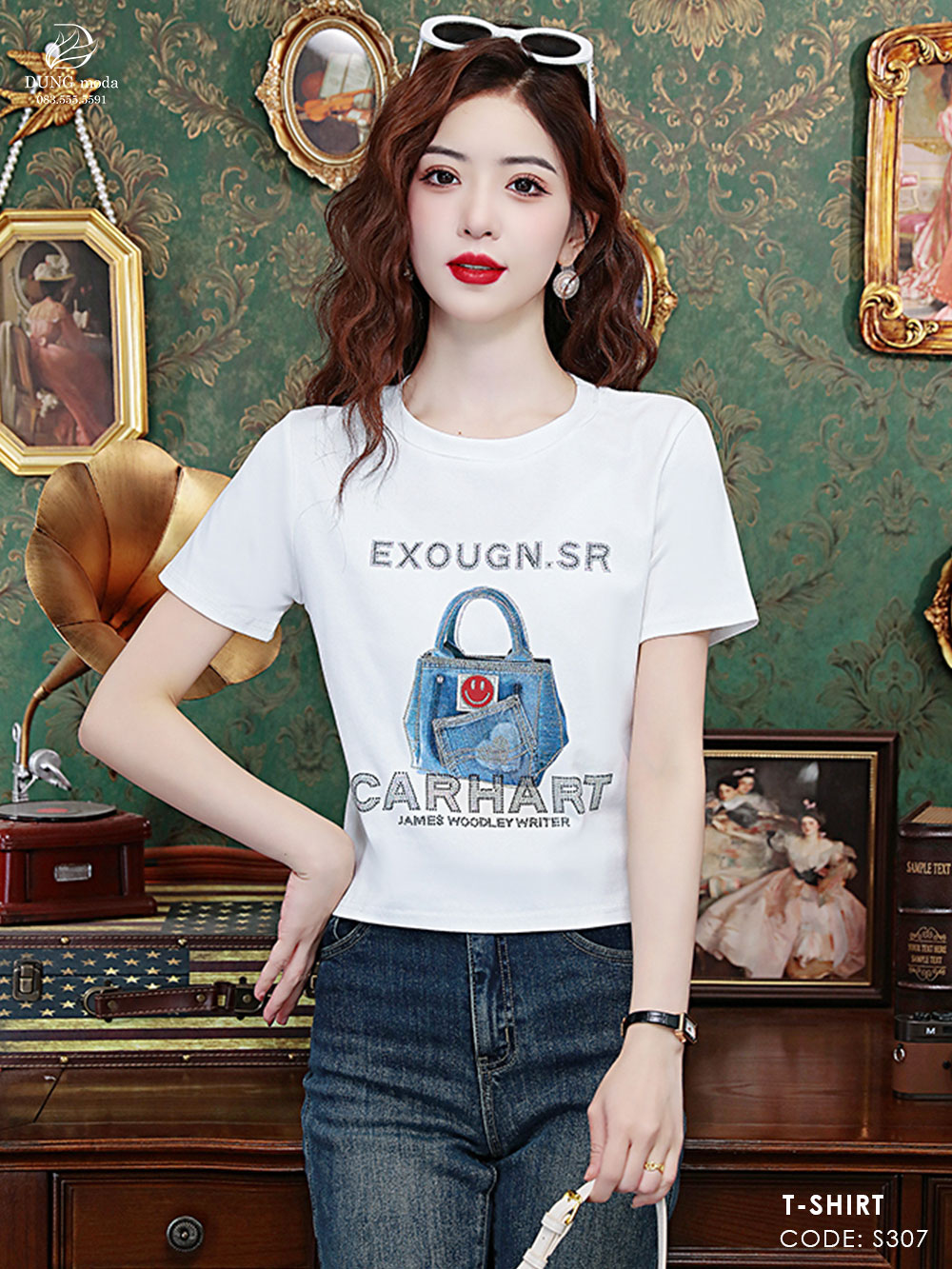 Áo Thun Quảng Châu S307 Trắng 9076_thumbnail_1