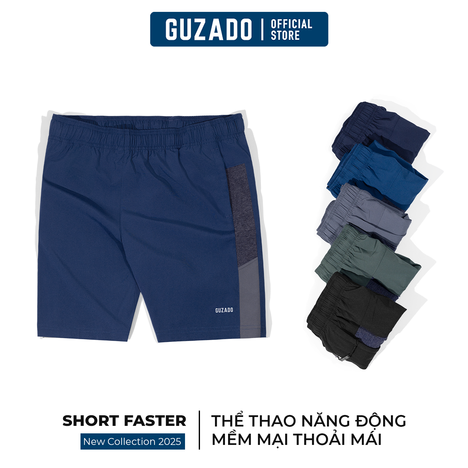 Quần Short GUZADO Thiết Kế Trẻ Trung Năng Động Menswear GSR09