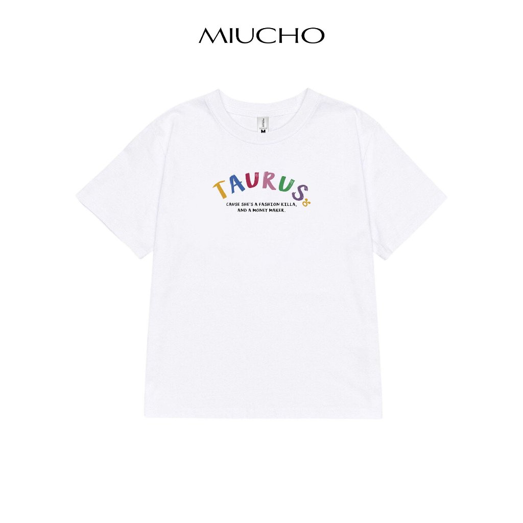 Áo baby tee ABD357 cung hoàng đạo Kim Ngưu TAURUS Miucho cotton cổ tròn in typography_thumbnail_1