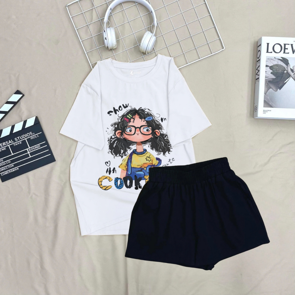 [Form rộng] Đồ bộ nữ mùa hè in hình cô gái HOT TREND - LOZA BP355-SB355_thumbnail_3