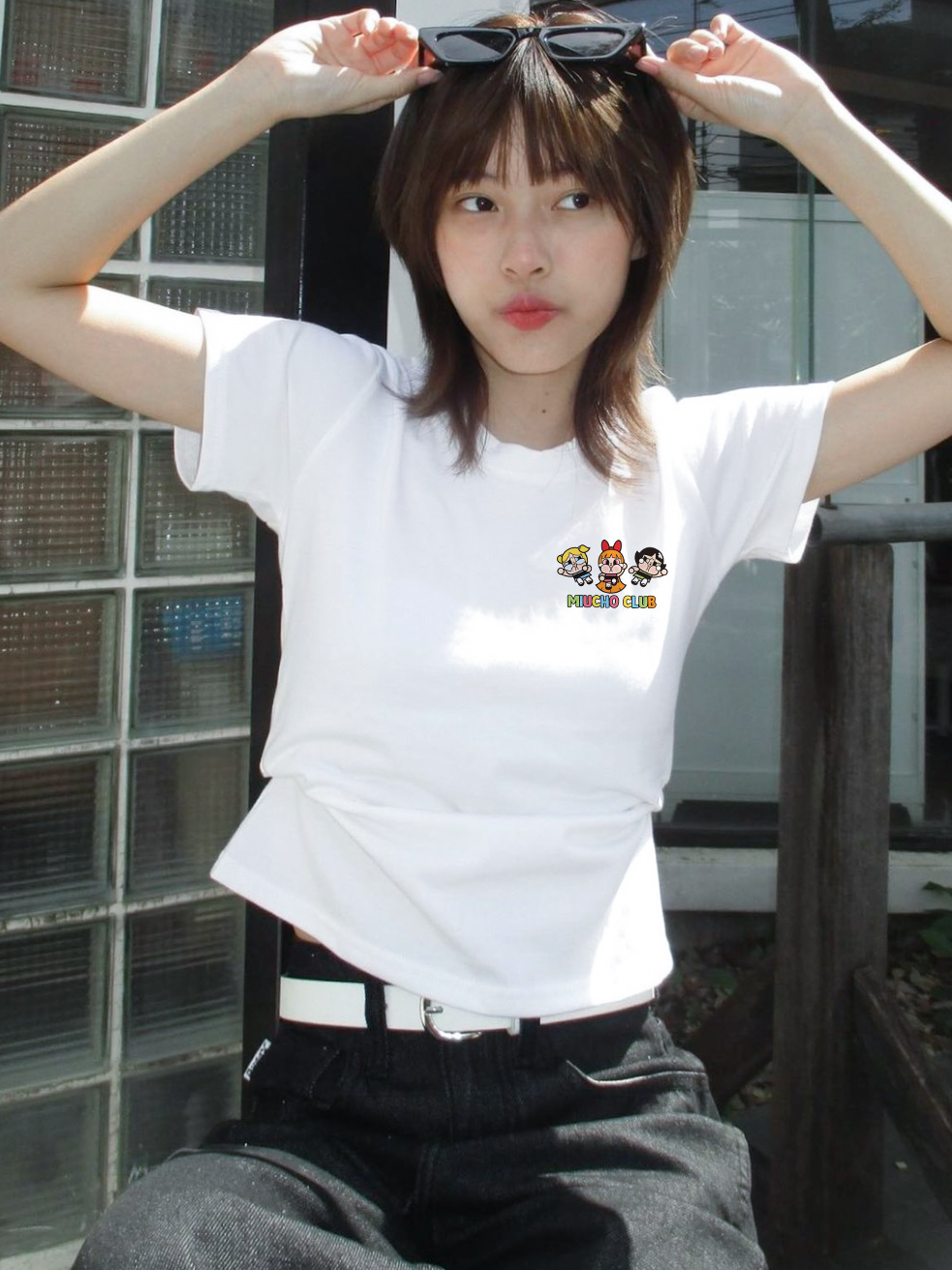 Áo thun baby tee CRY BABY form ôm ABD1338 Miucho tay ngắn cổ tròn hotrend in mix_thumbnail_3