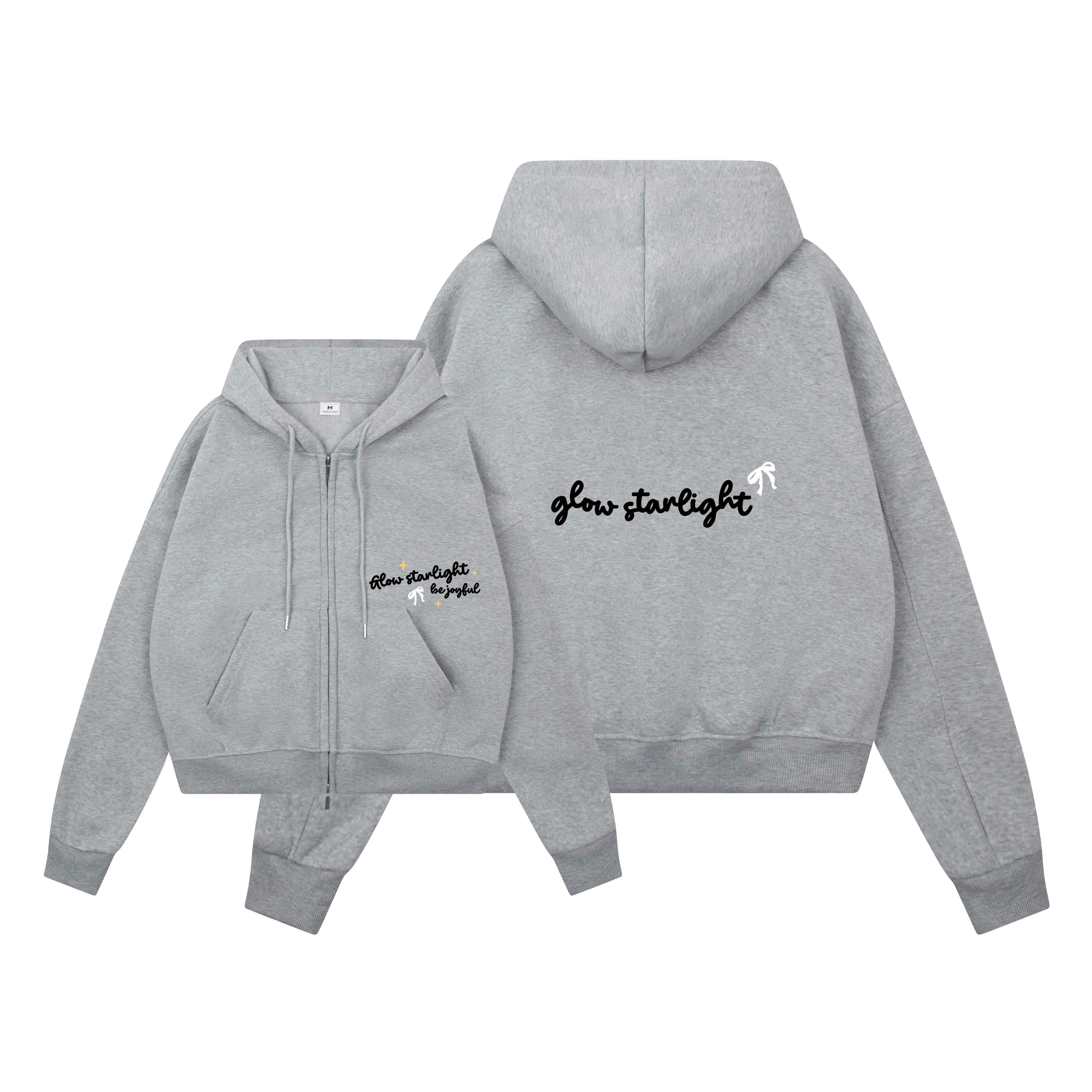 Áo hoodie zip form boxy in chữ 2630 Miucho chất vải nỉ bông cao cấp thoáng mát có nón in mix_thumbnail_0