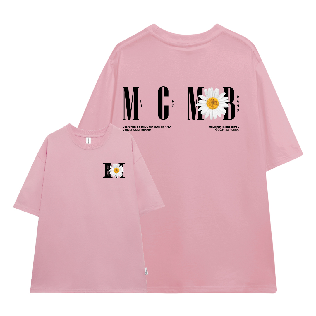 Áo thun nam in hoa cúc form rộng nhiều màu ATD1467 Miucho Man vải cotton thoáng mát cổ tròn in mix_thumbnail_20