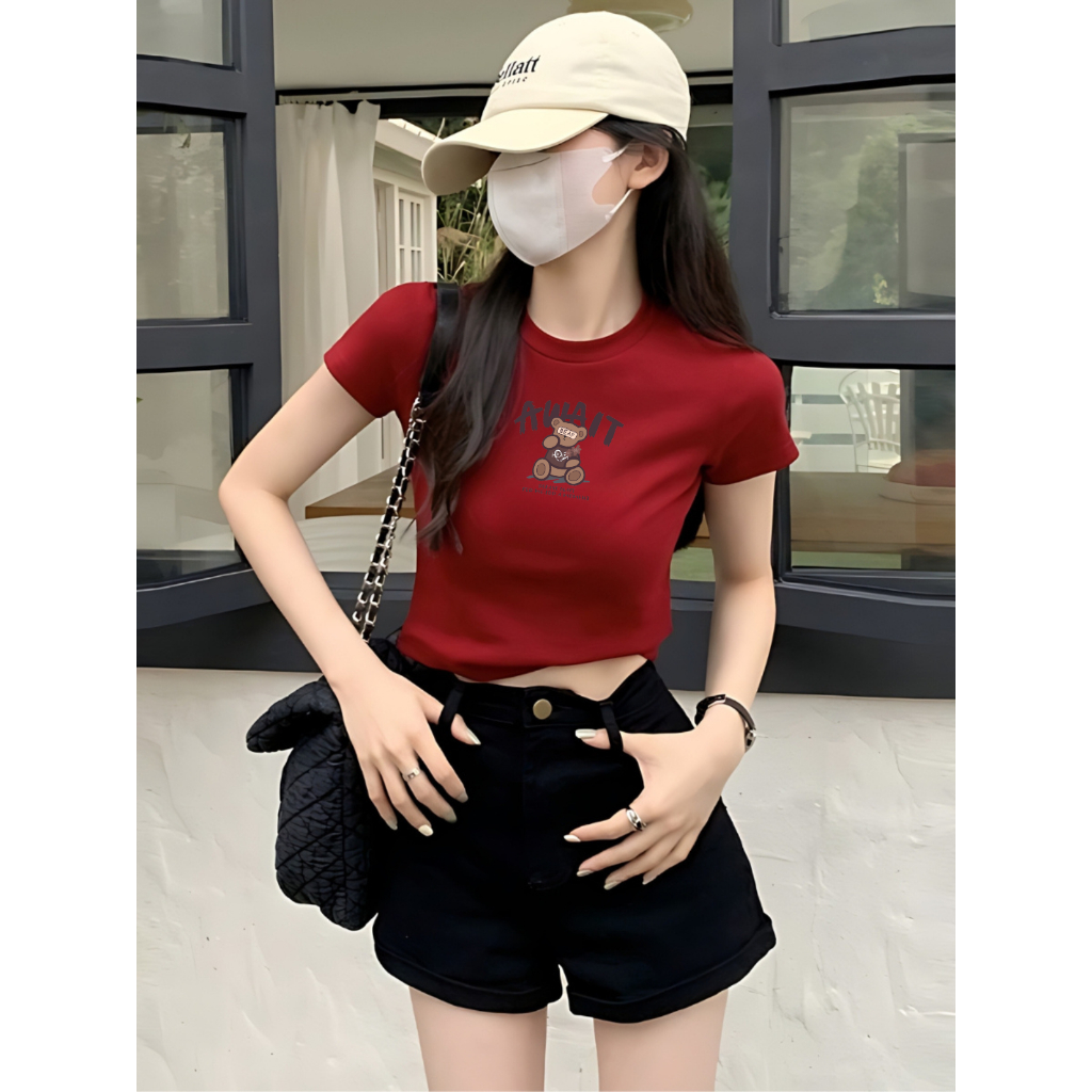 [Form Ôm] Áo croptop nữ ôm body in chữ AWAIT - Áo thun nữ dáng croptop Loza - CR7436_thumbnail_0