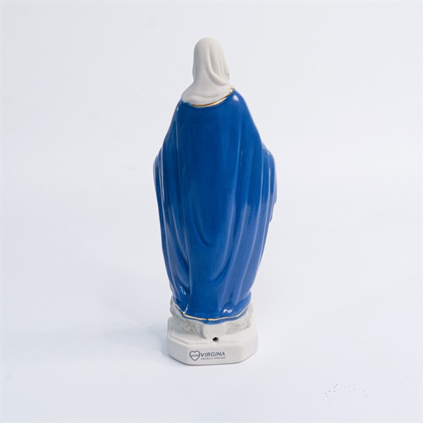 Tượng sứ Mẹ Ban Ơn 15cm Xanh ✔_thumbnail_1