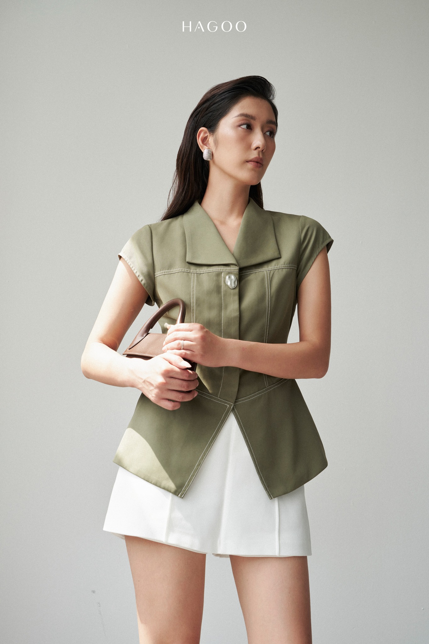 Áo kaki rêu HAGOO_thumbnail_2