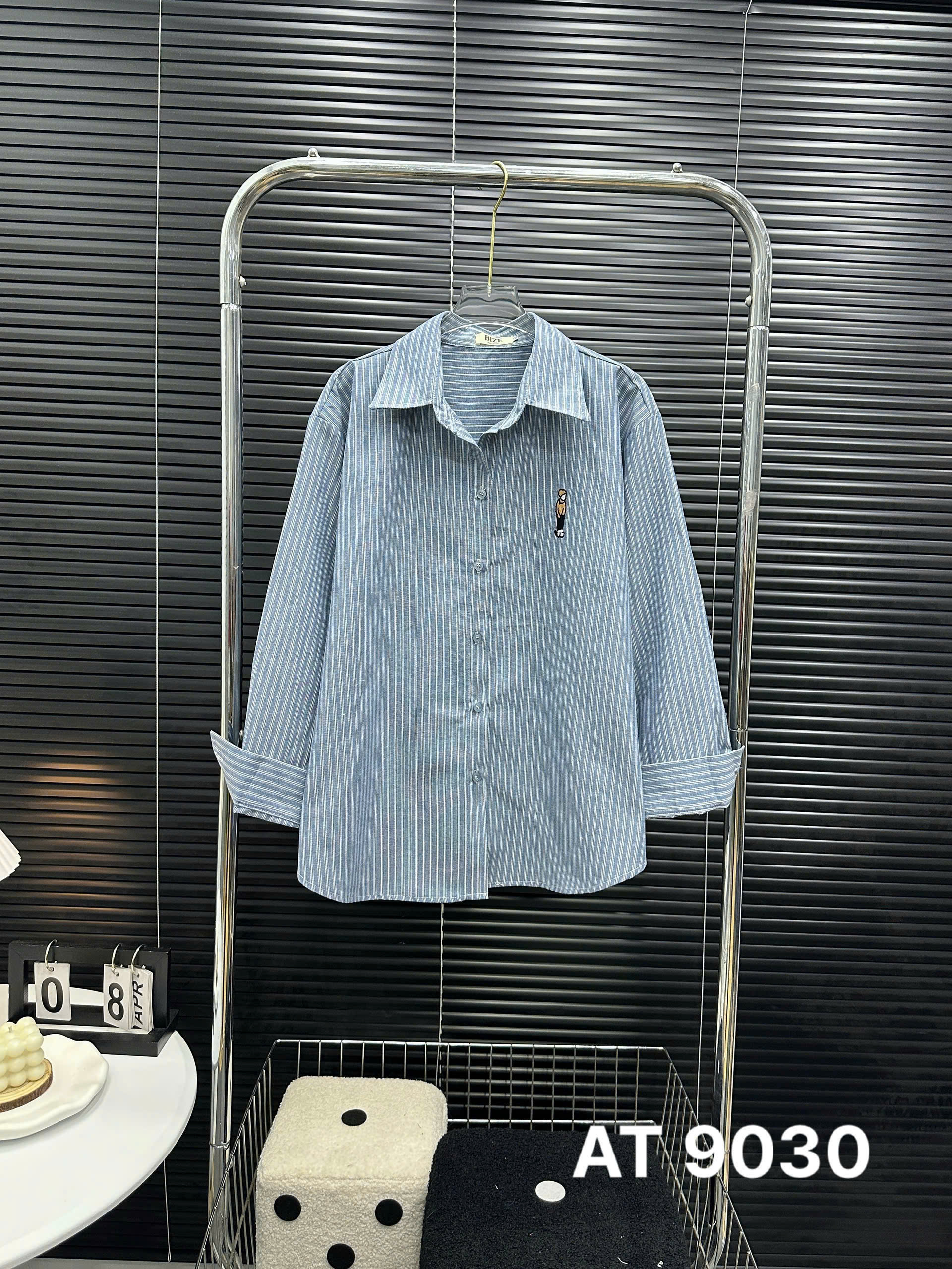 Áo sơ mi tay dài thêu bigsize AT9030 dành cho nàng béo mập từ 55-90kg_thumbnail_8