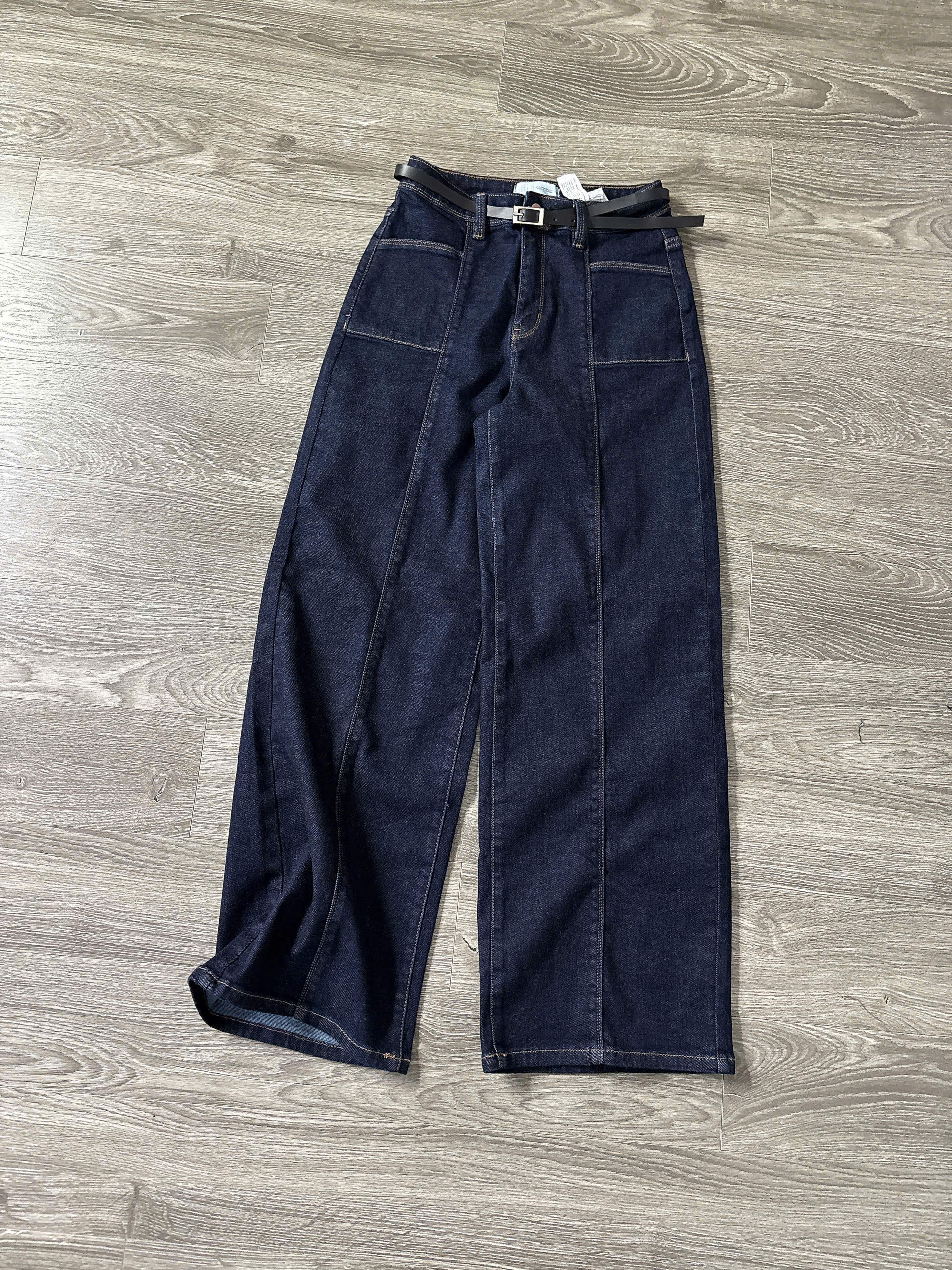 H21 QUẦN JEAN SUÔNG ĐẬM  (KÈM BELT)_thumbnail_1