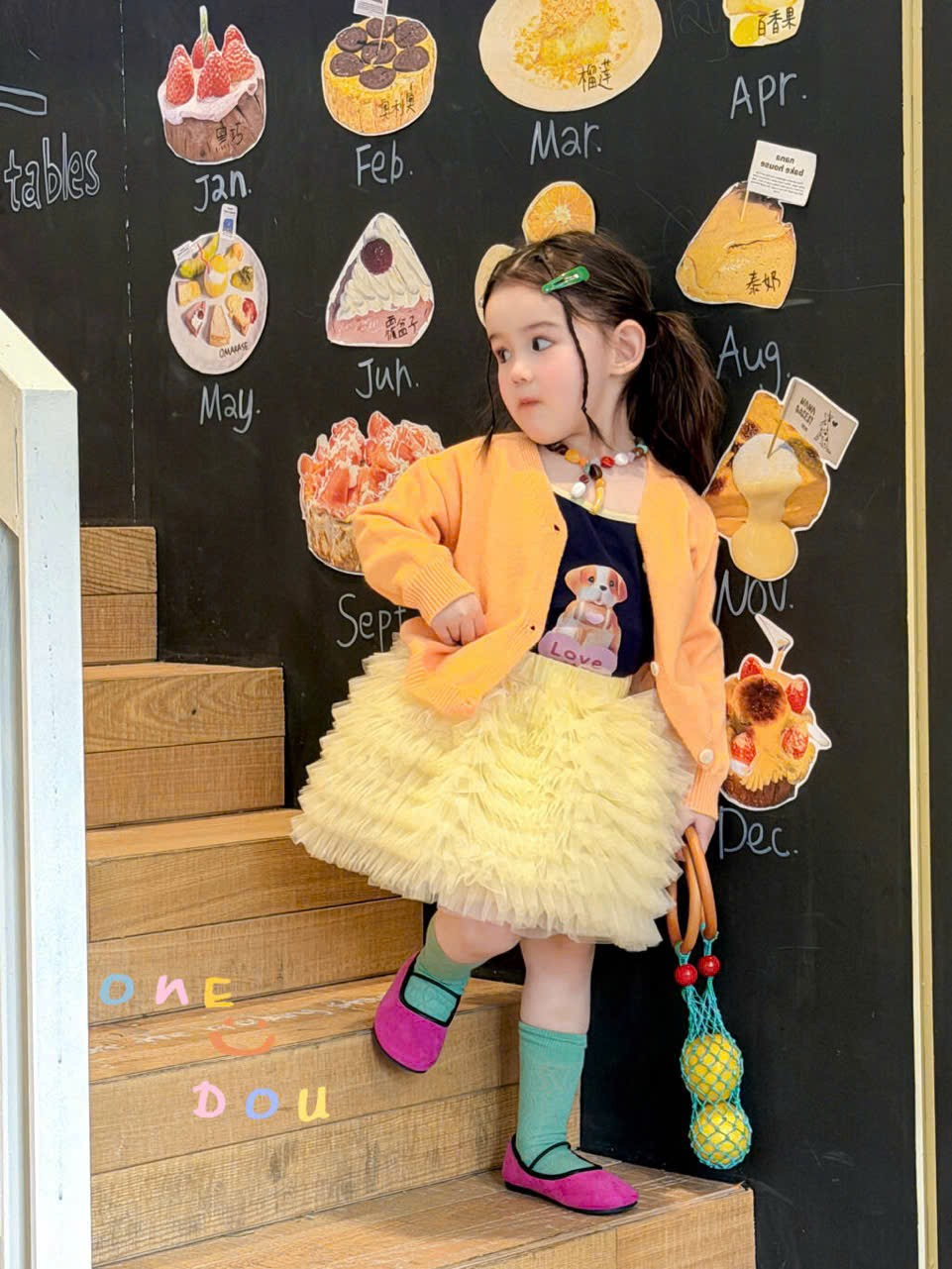 (E173) Áo cardigan mỏng màu cam hãng OD