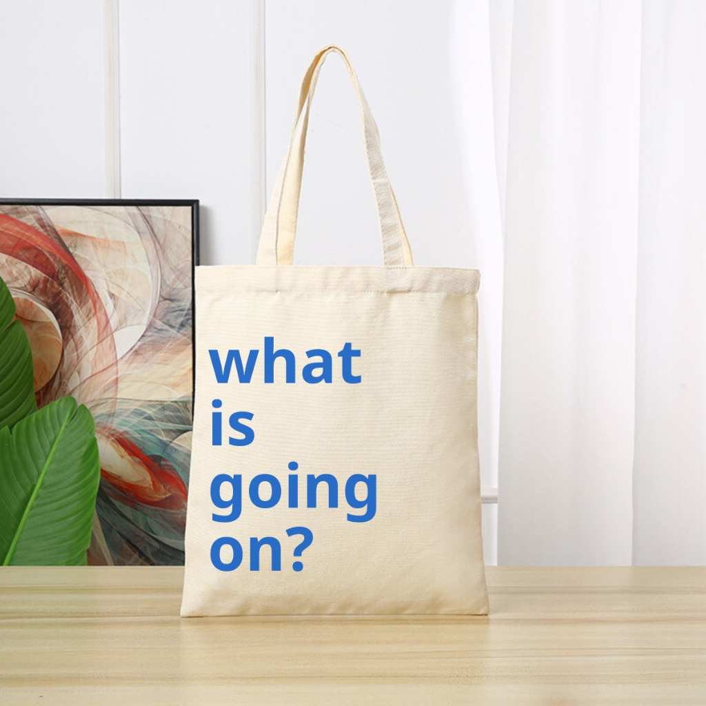 Túi tote vải canvas in chữ phong cách có khoá kéo và ngăn phụ, đi học, đi chơi - 𝐖𝐞 𝐓𝐞𝐞 TOTE14_thumbnail_9