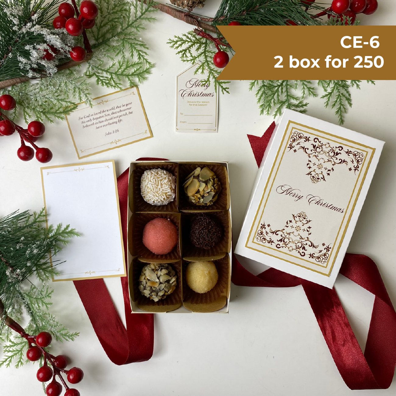 CHRISTMAS EDITION BOX OF 6