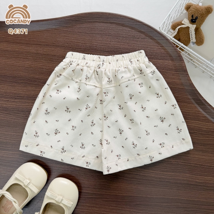 Quần cộc BE hoa nhí nâu viền nâu_thumbnail_2