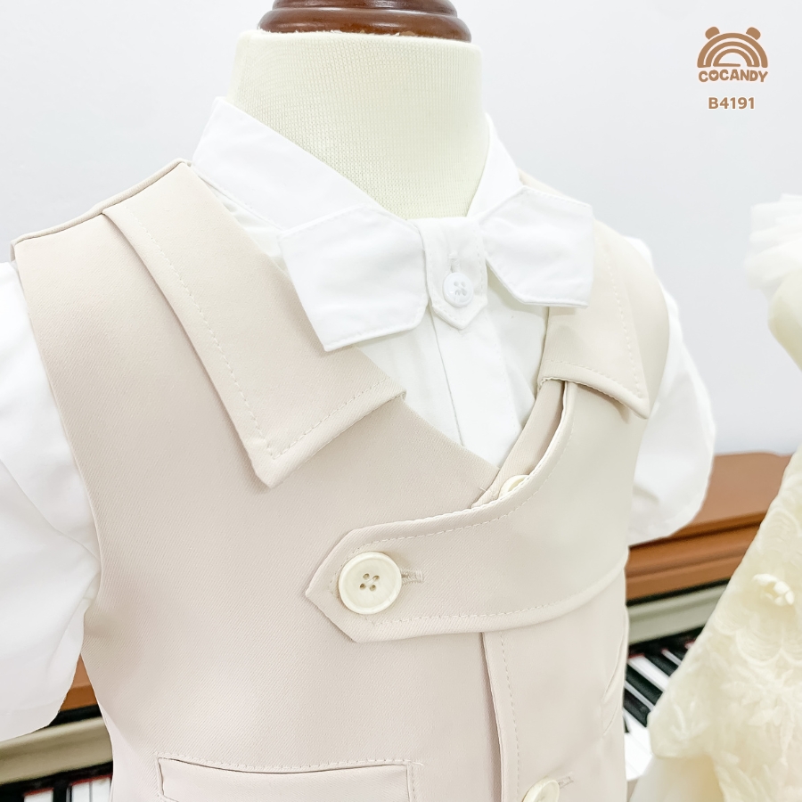 Bộ cộc gile BE cổ bẻ vạt ngực chéo_thumbnail_2