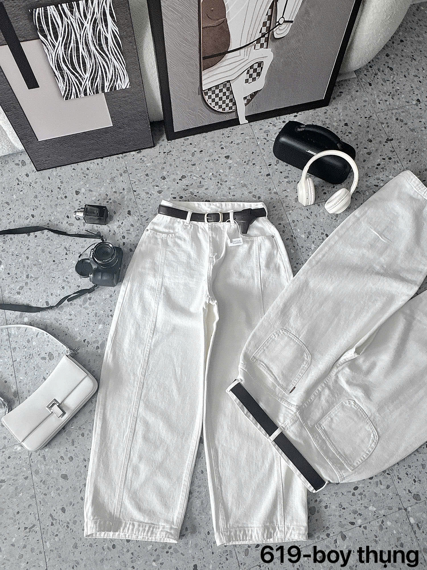 BIGSIZE - Quần suông dáng boy thụng 95cm T-QJ619