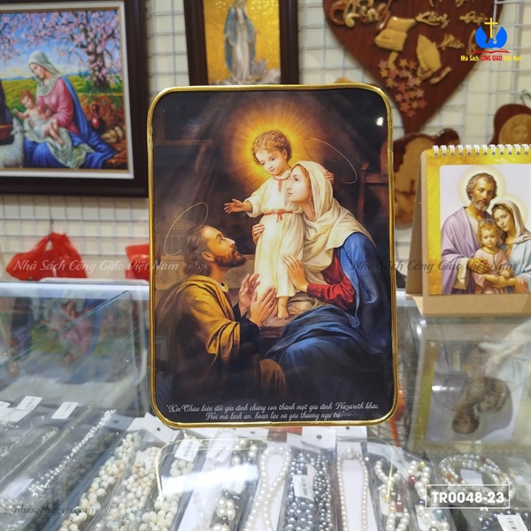 Ảnh Gia Đình Thánh Gia để bàn 15x21cm