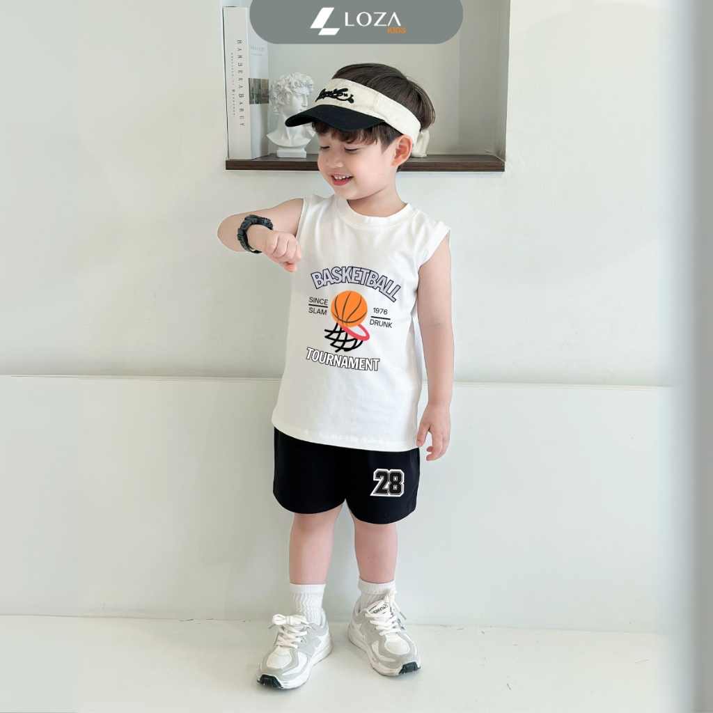 Bộ ba lỗ bé trai in hình bóng rổ - Loza Kids BL346_thumbnail_2