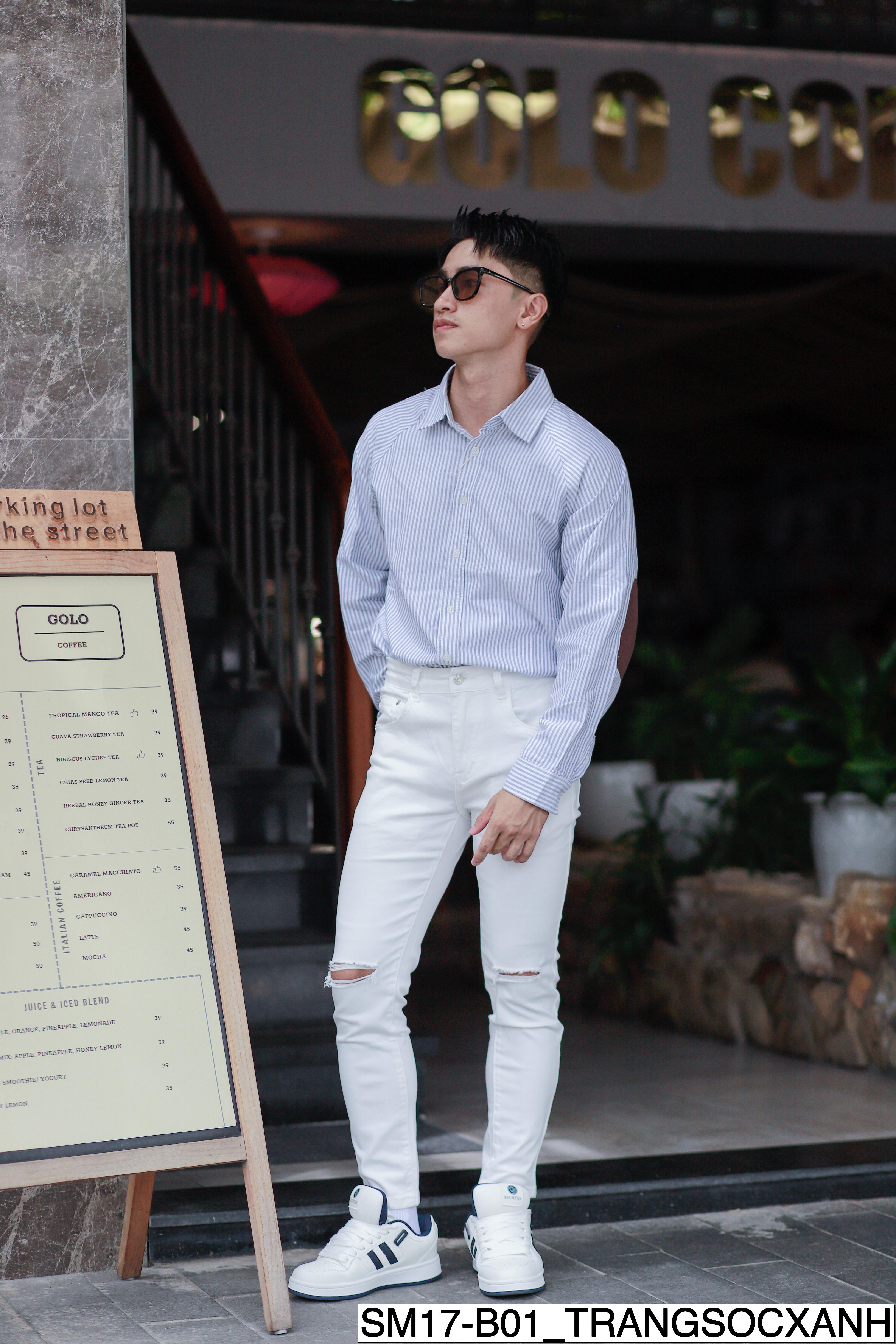 B01 SM17 - Áo sơ mi nam button-down cổ điển_thumbnail_17