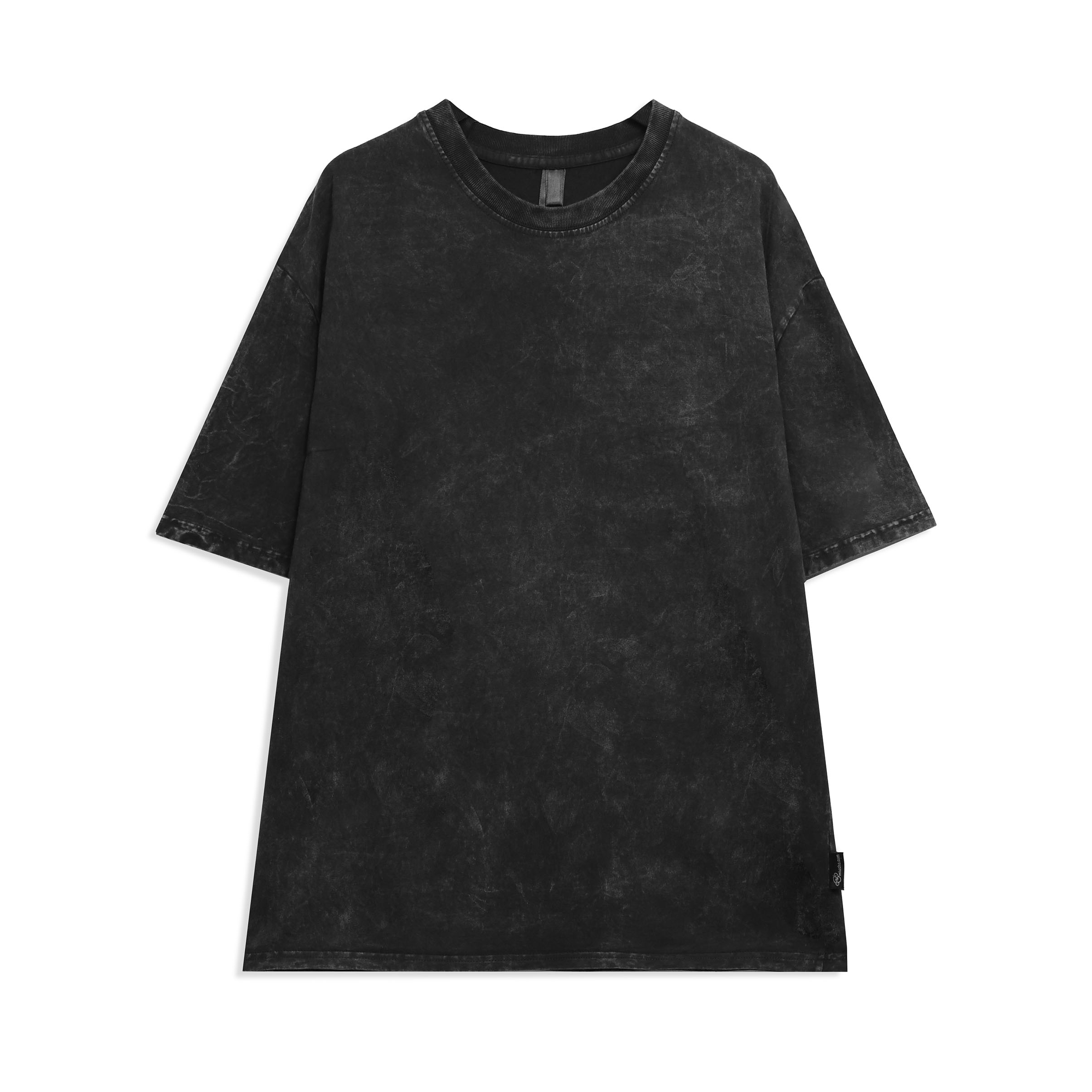 Áo thun trơn form rộng ATT01 Miucho vải cotton cổ tròn in basic Top Trắng_thumbnail_32