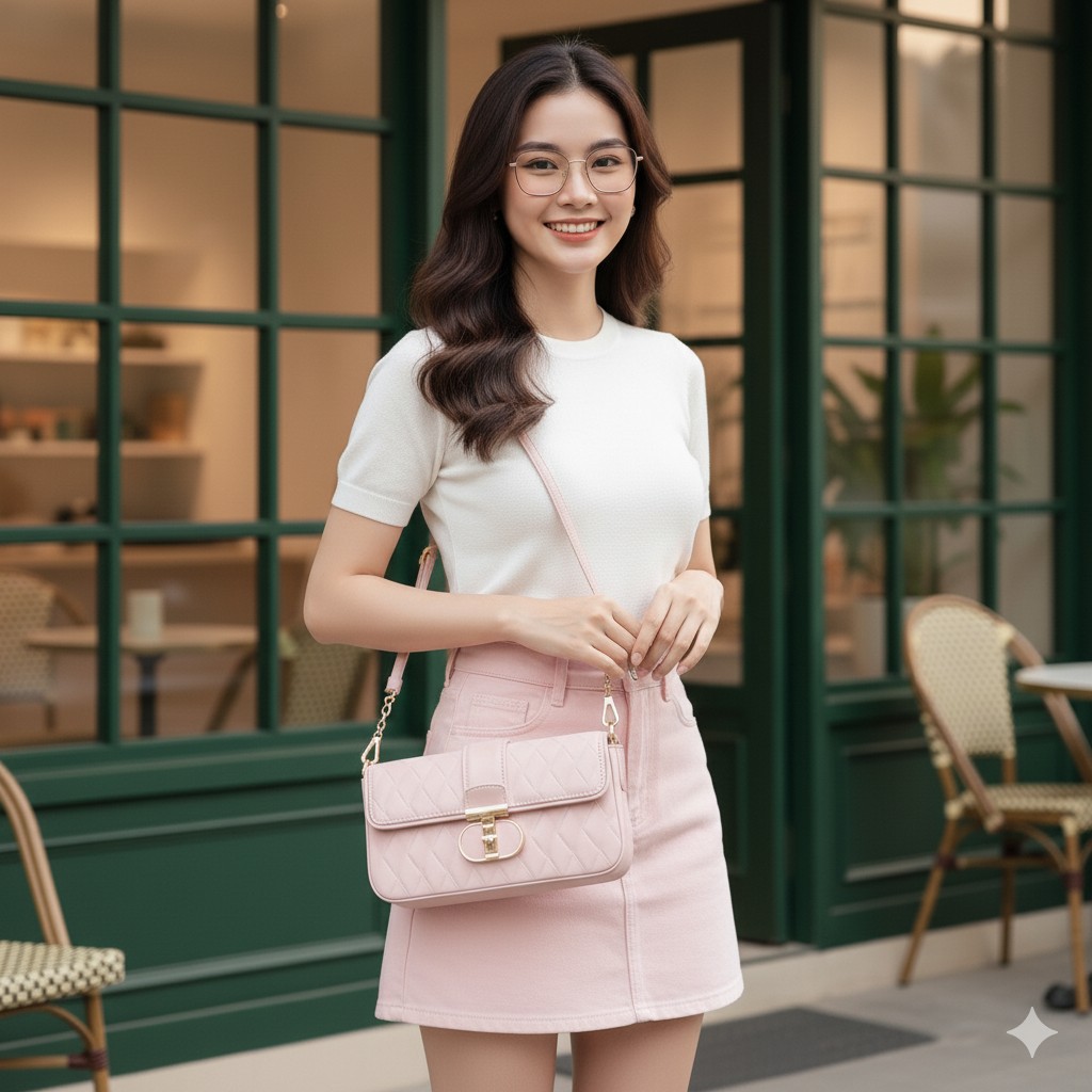 UHE Elegance 2511 – da mềm cao cấp, thiết kế thanh lịch tinh tế, 2 màu trắng & hồng thời thượng_thumbnail_4