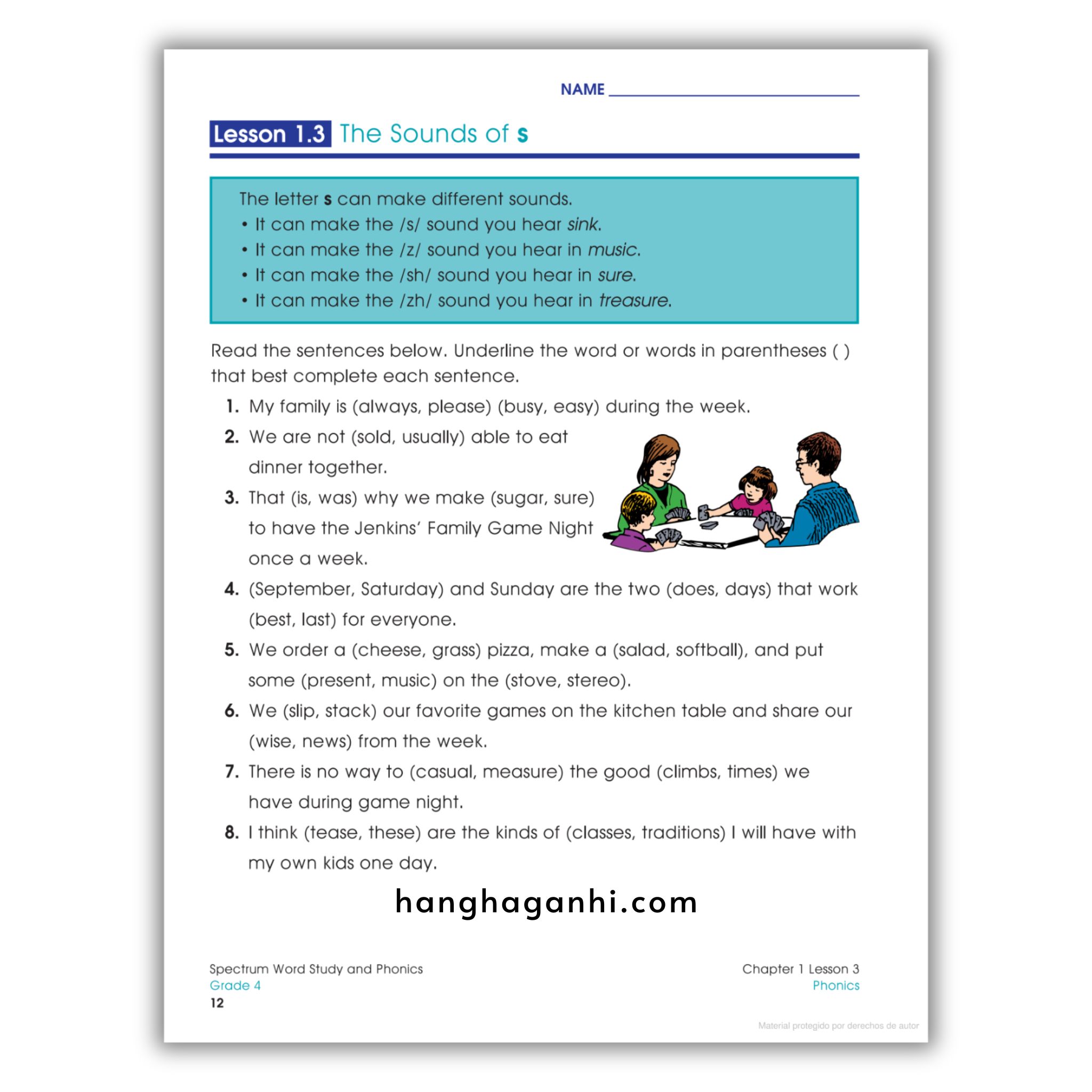 Sách Spectrum Word Study and Phonics Workbook Grade 4_thumbnail_13