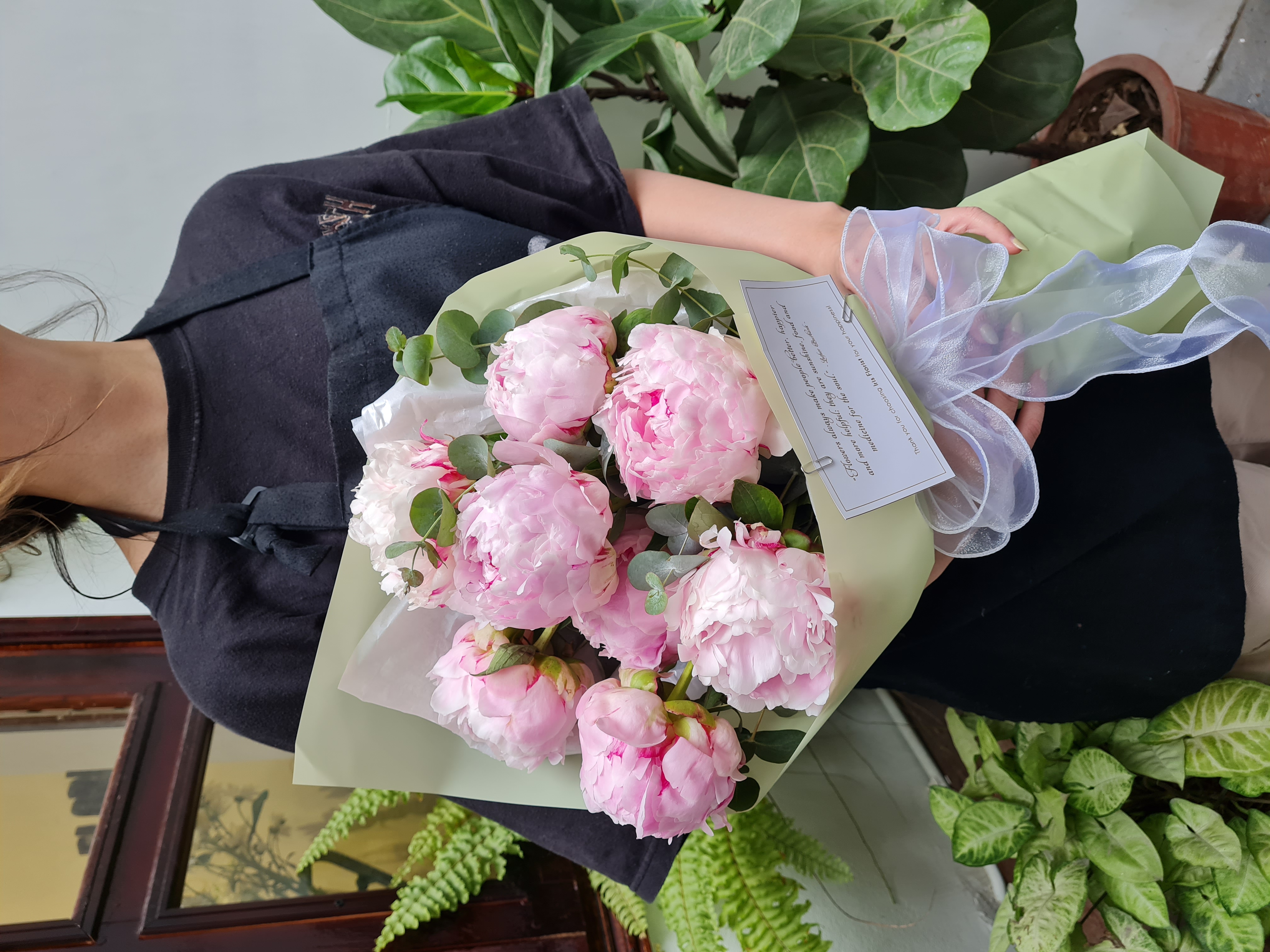 Bó hoa Peony size M - 8 Bông mix